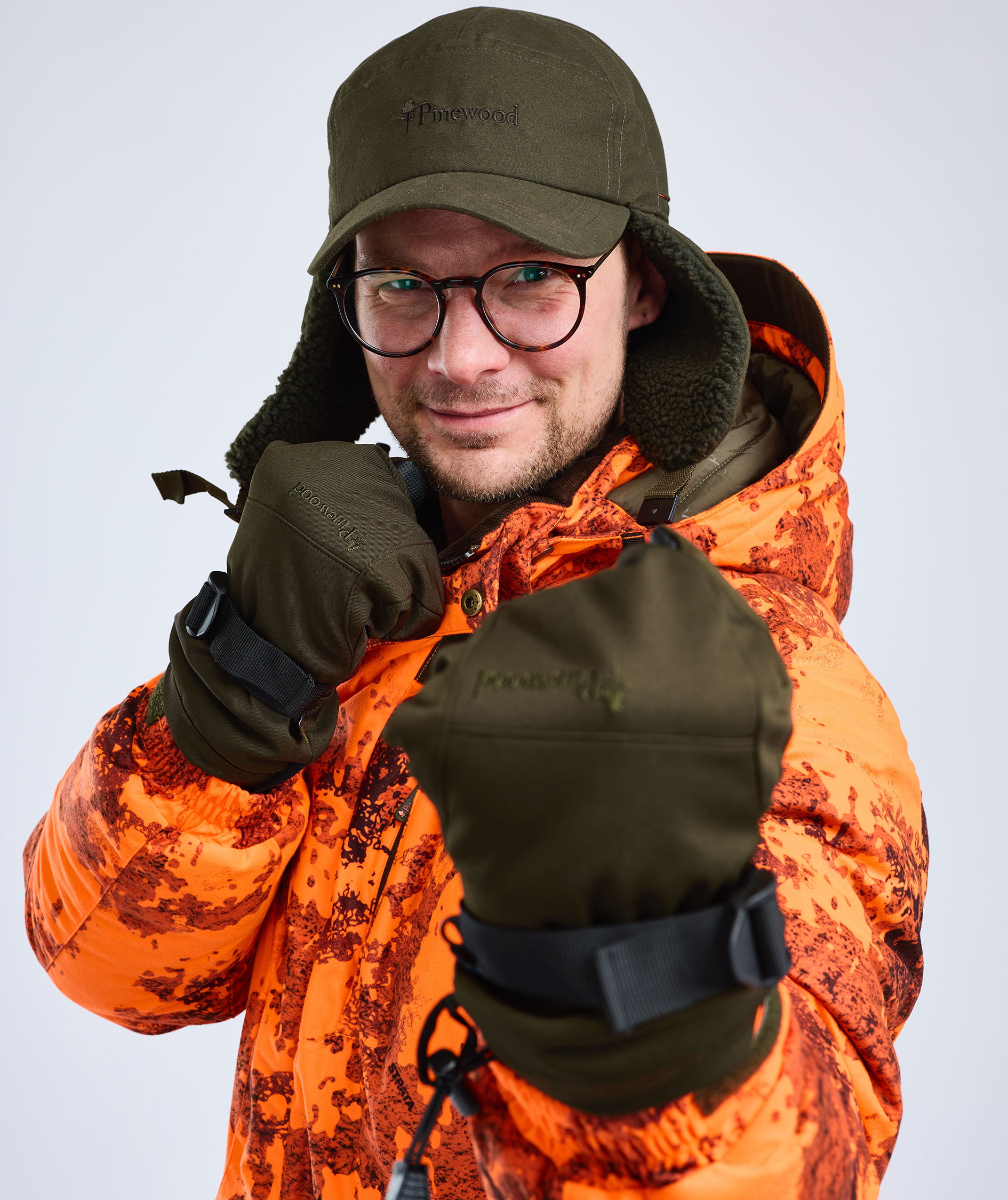 Pinewood Sm&aring;land Teddy kasket, Mossgreen/Orange, large image number 9