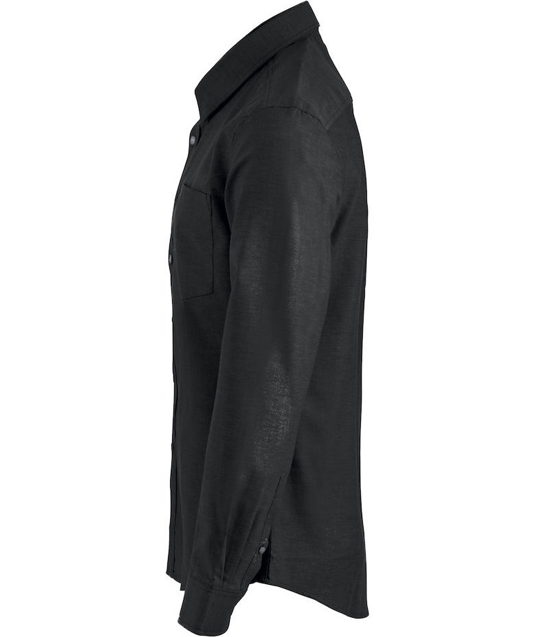 Clique Oxford shirt, Black, large image number 4