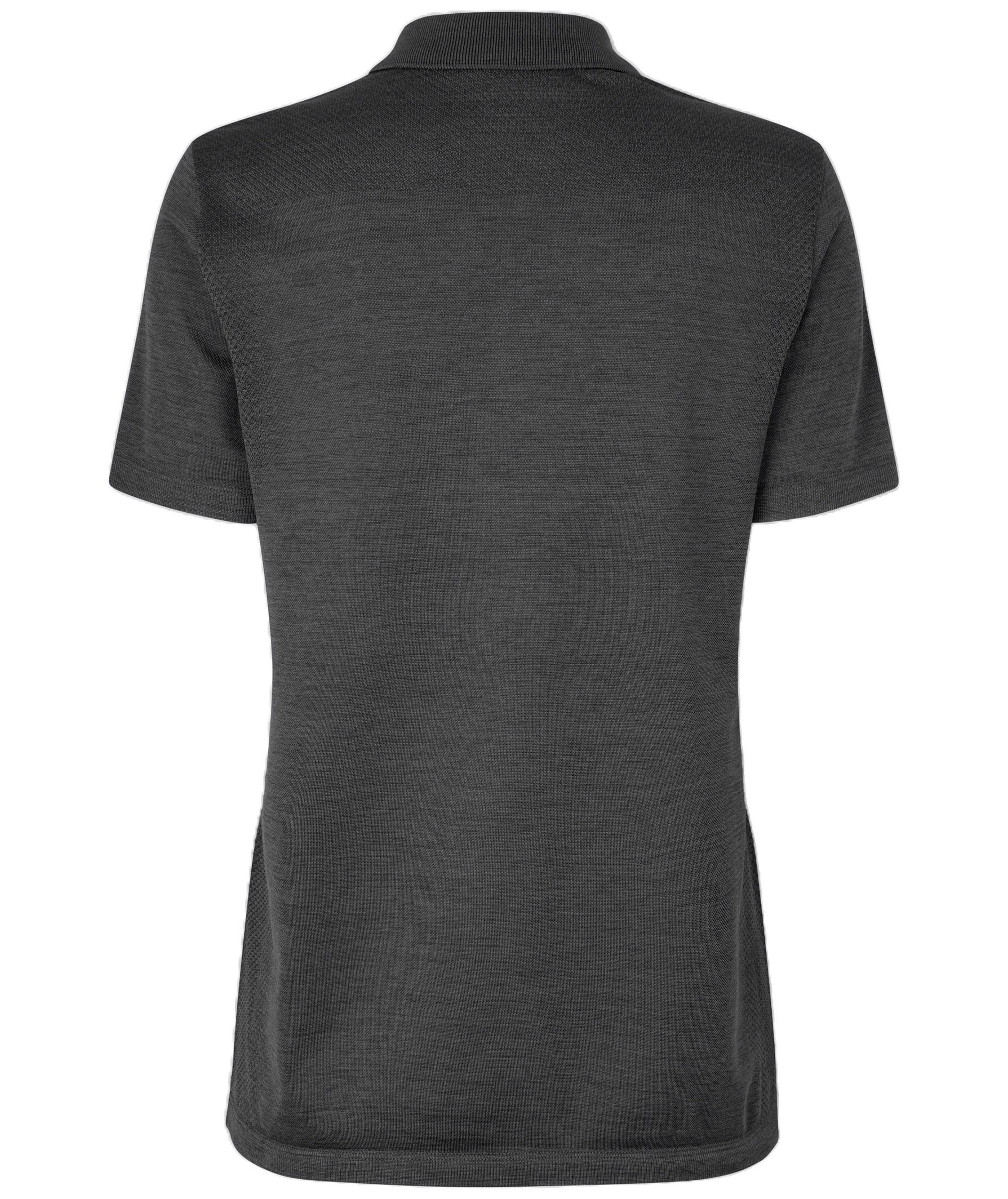 ID Active women's polo shirt, Antracit Melange, large image number 1