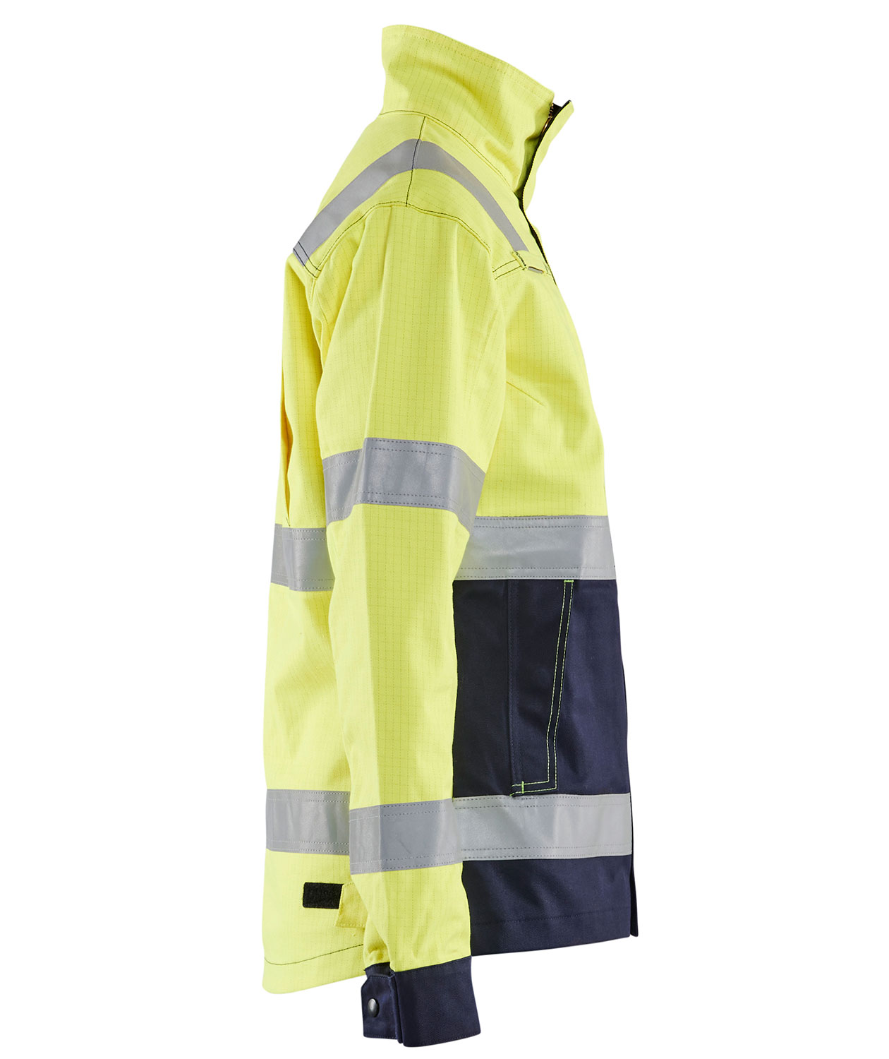 Bl&aring;kl&auml;der Multinorm arbetsjacka dam, Varsel gul/marinbl&aring;, large image number 2