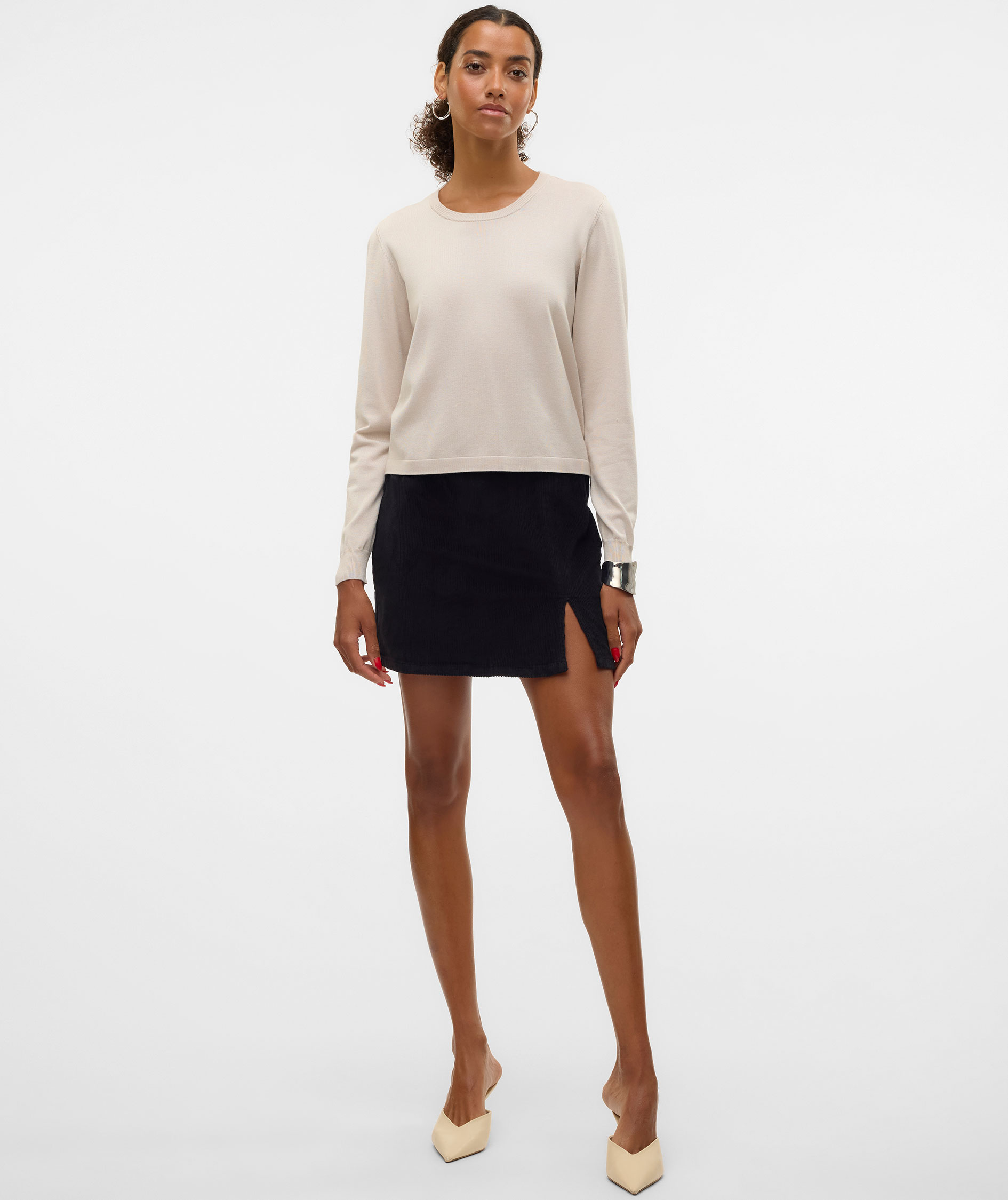 Vero Moda VMSILJE Damen Strickpullover, Moonbeam, large image number 5