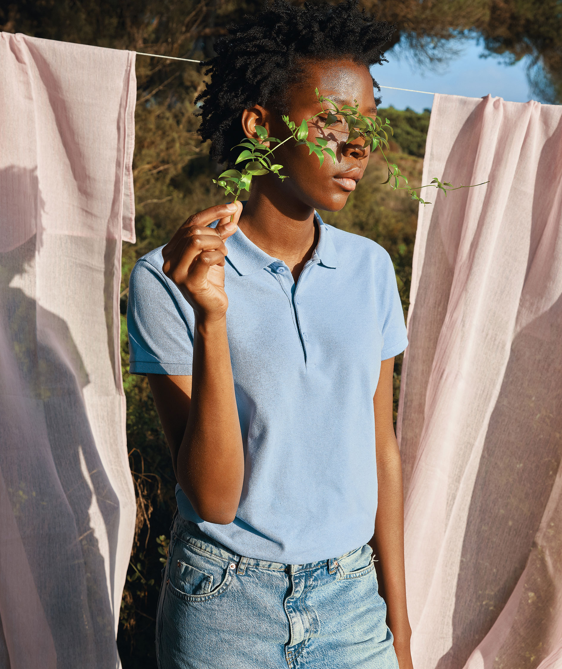 Iqoniq Yosemite Damen Poloshirt, Sky Blue, large image number 6