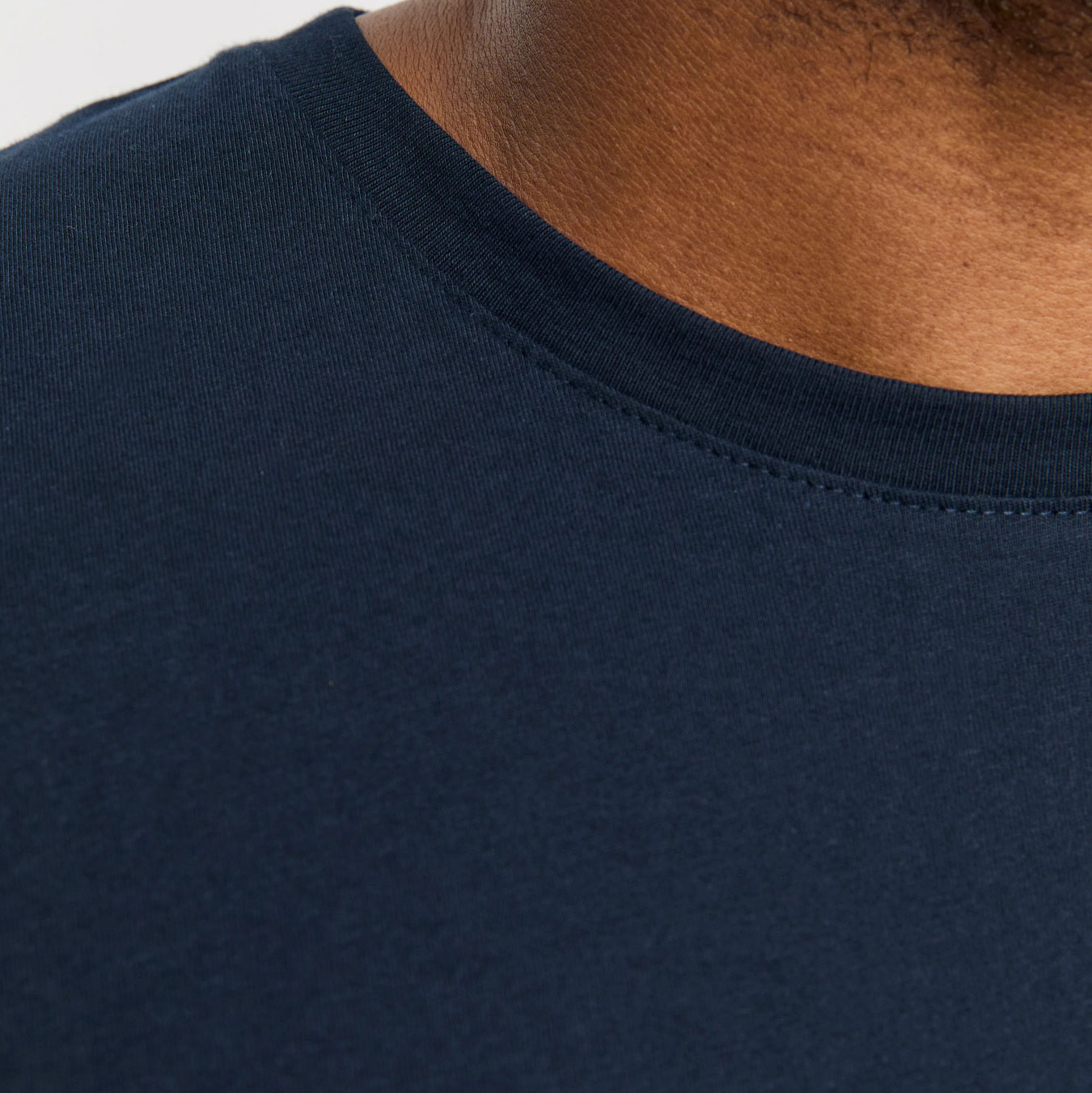 Jack & Jones JJEORGANIC Basic Plus Size T-Shirt, Navy Blazer, large image number 4