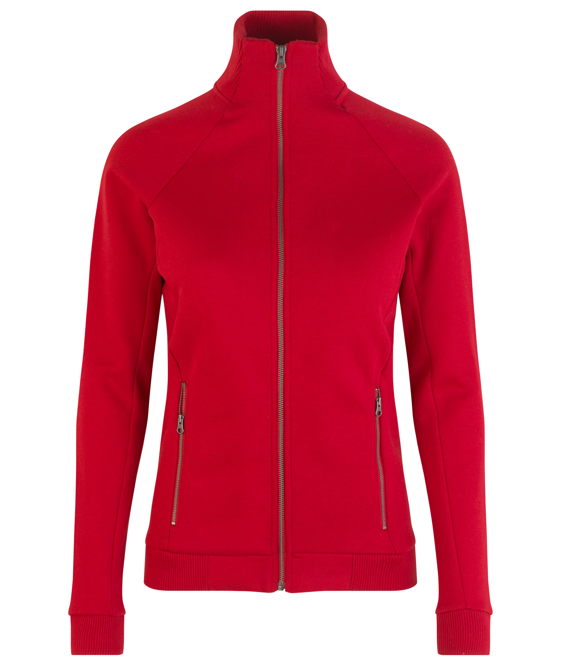 ID dame cardigan med glidel&aring;s, R&oslash;d, R&oslash;d, swatch