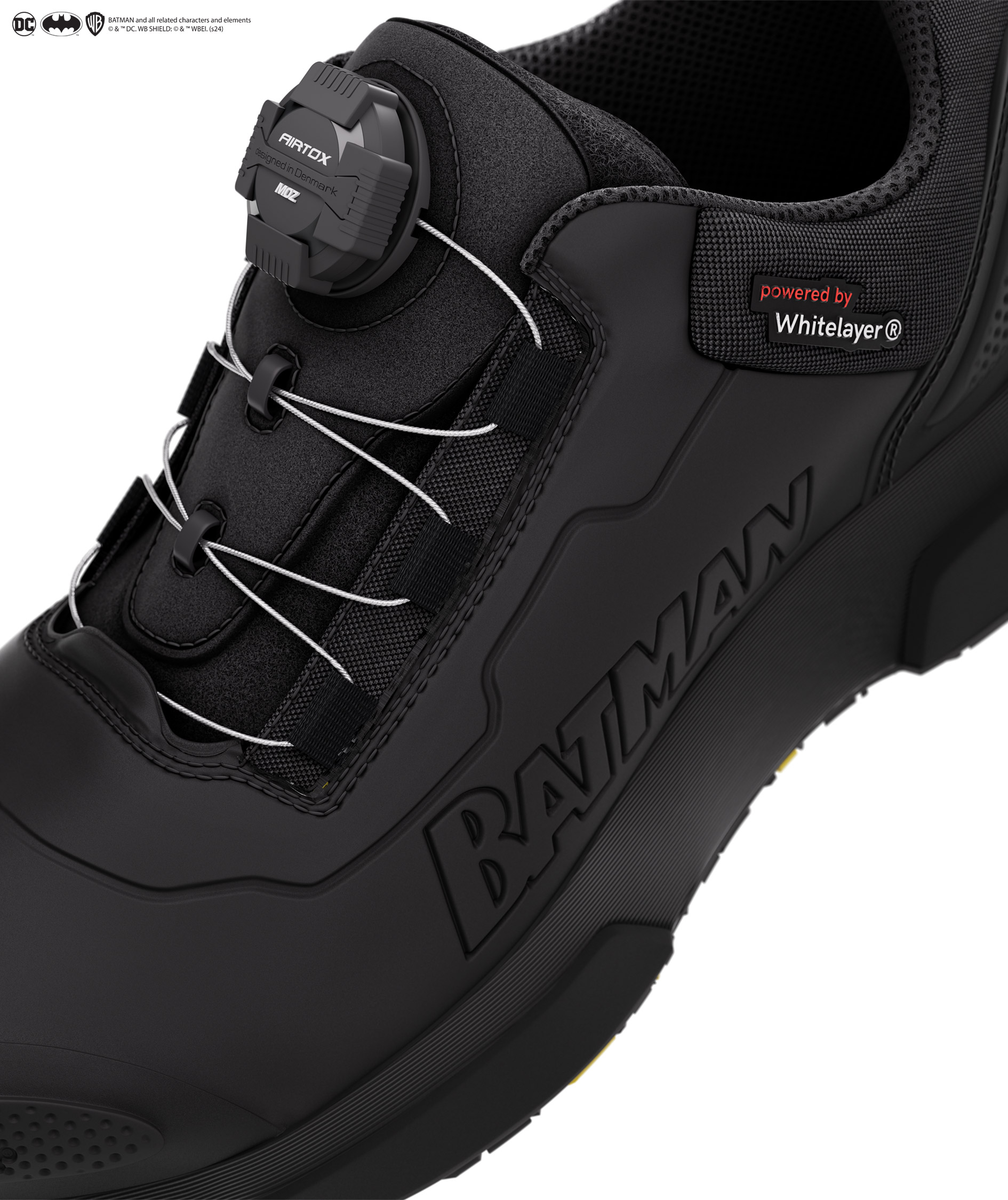 Batman x AIRTOX BAT.ONE safety shoes S3S, Black/Yellow, large image number 2