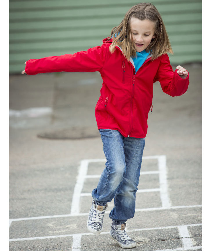 Clique Basis Softshell junior jacket, Red, large image number 5