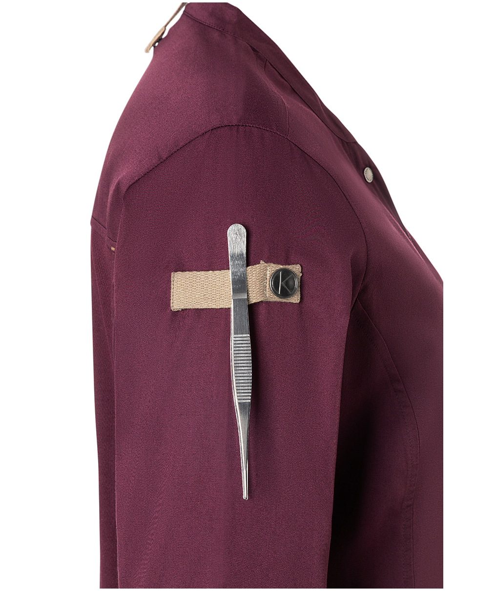 Karlowsky Green-Generation women's chefs jacket, Aubergine, large image number 6
