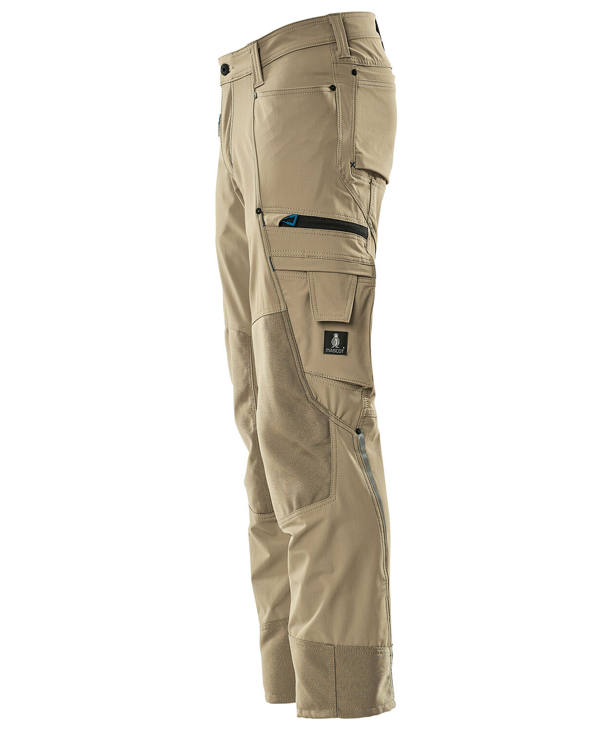 Mascot Advanced arbetsbyxa full stretch, Ljus Khaki, large image number 3