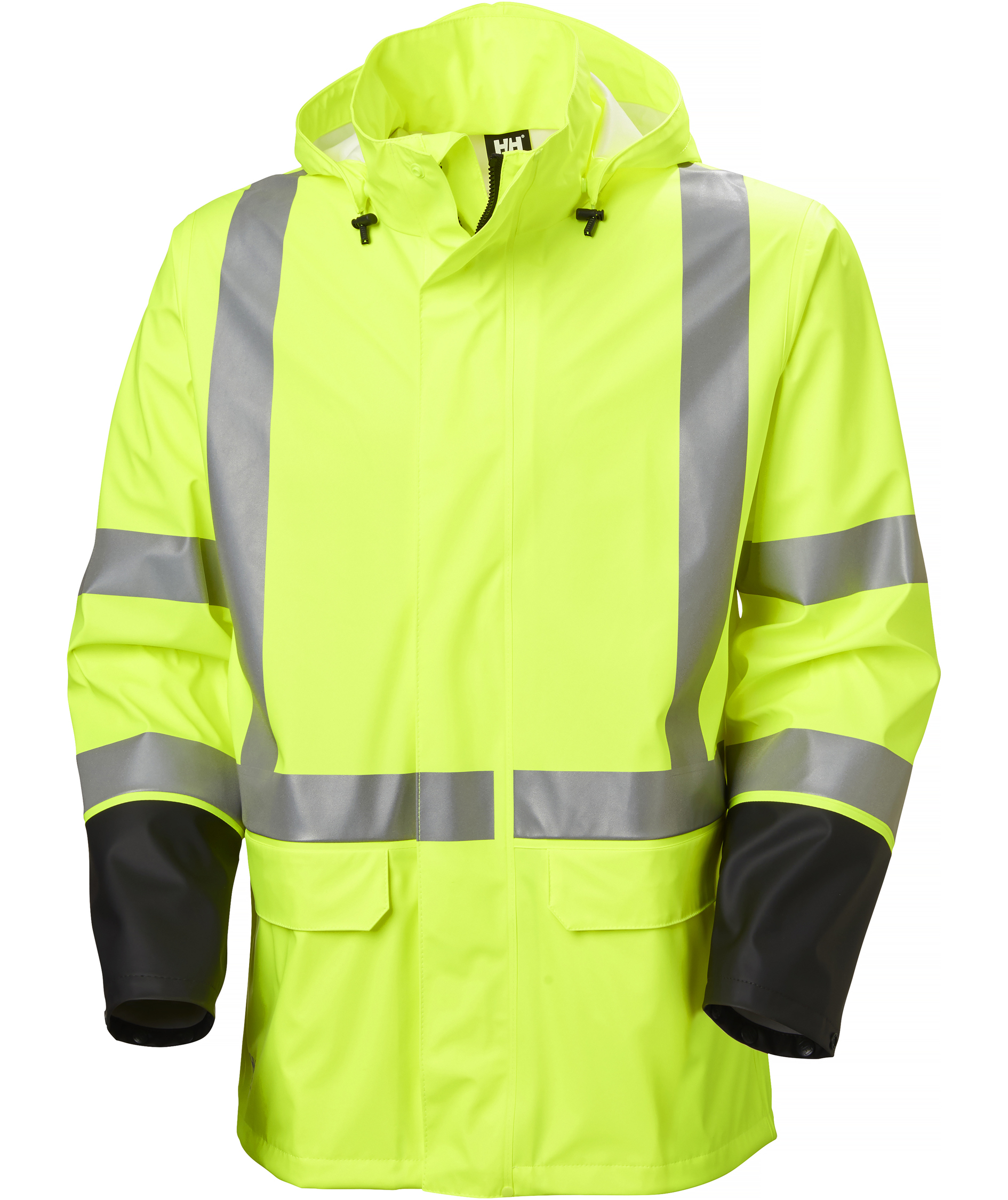 Helly Hansen Addvis regnjakke, Hi-vis Gul/Ebony