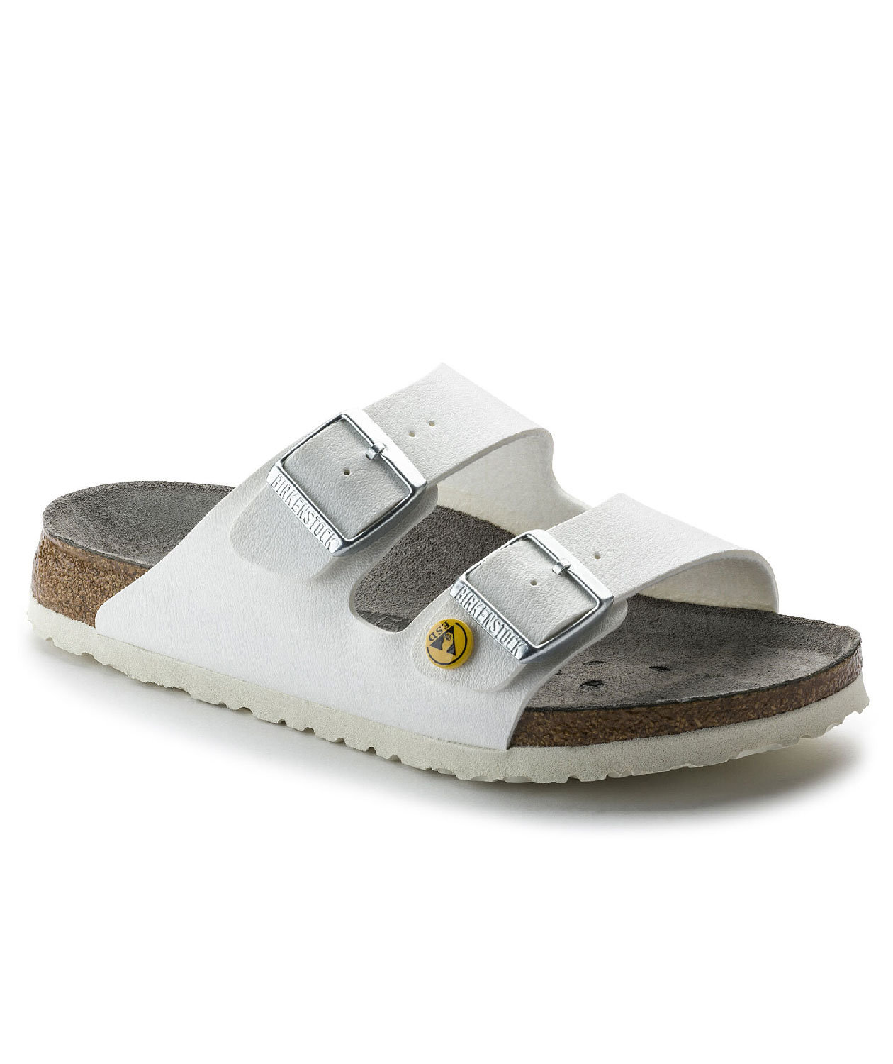 Birkenstock Arizona ESD Regular Fit sandaler, Vit