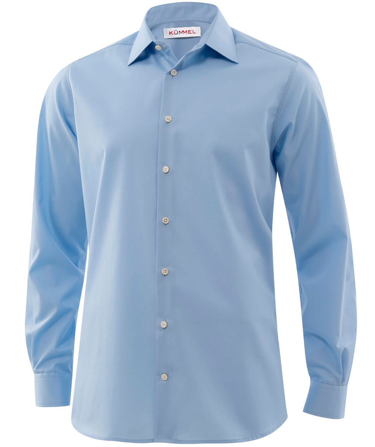 K&uuml;mmel Frankfurt Slim fit skjorta med extra &auml;rml&auml;ngd, Ljusbl&aring;