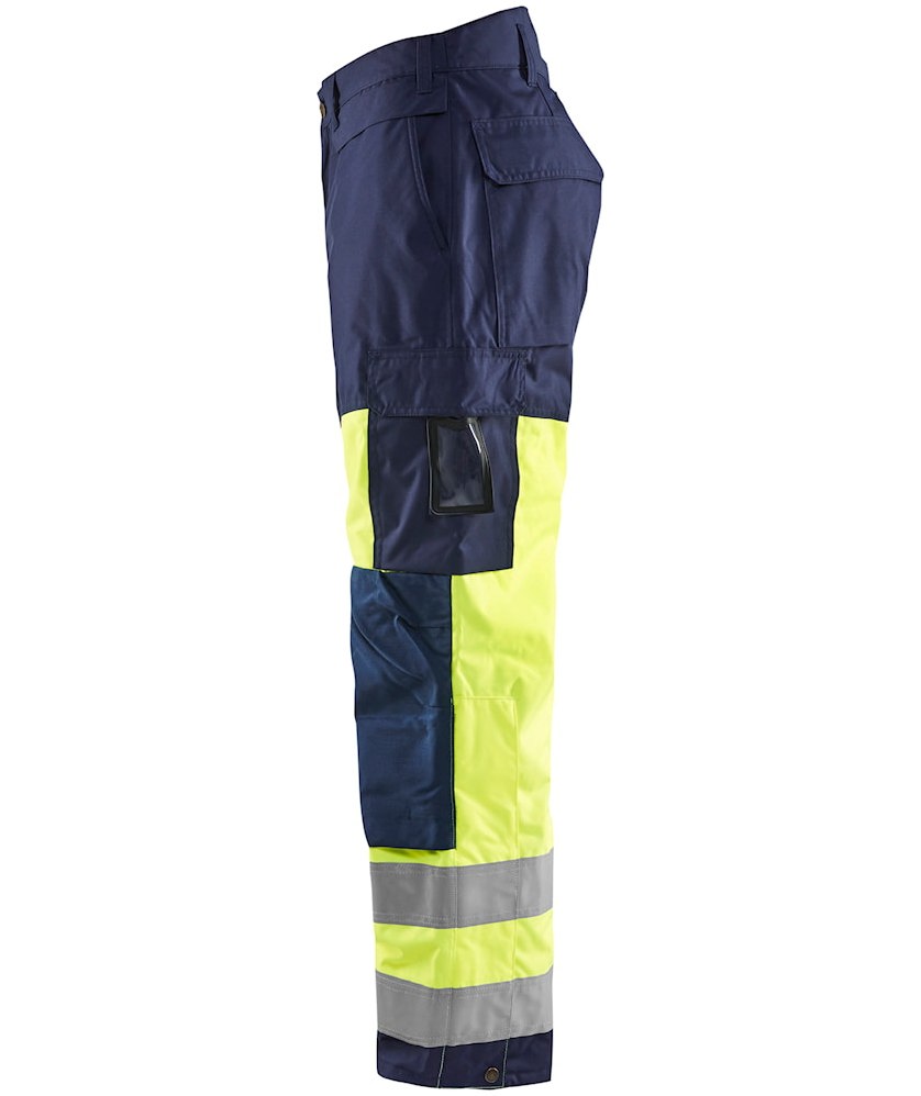 Bl&aring;kl&auml;der winter work trousers, Hi-vis Yellow/Marine, large image number 3