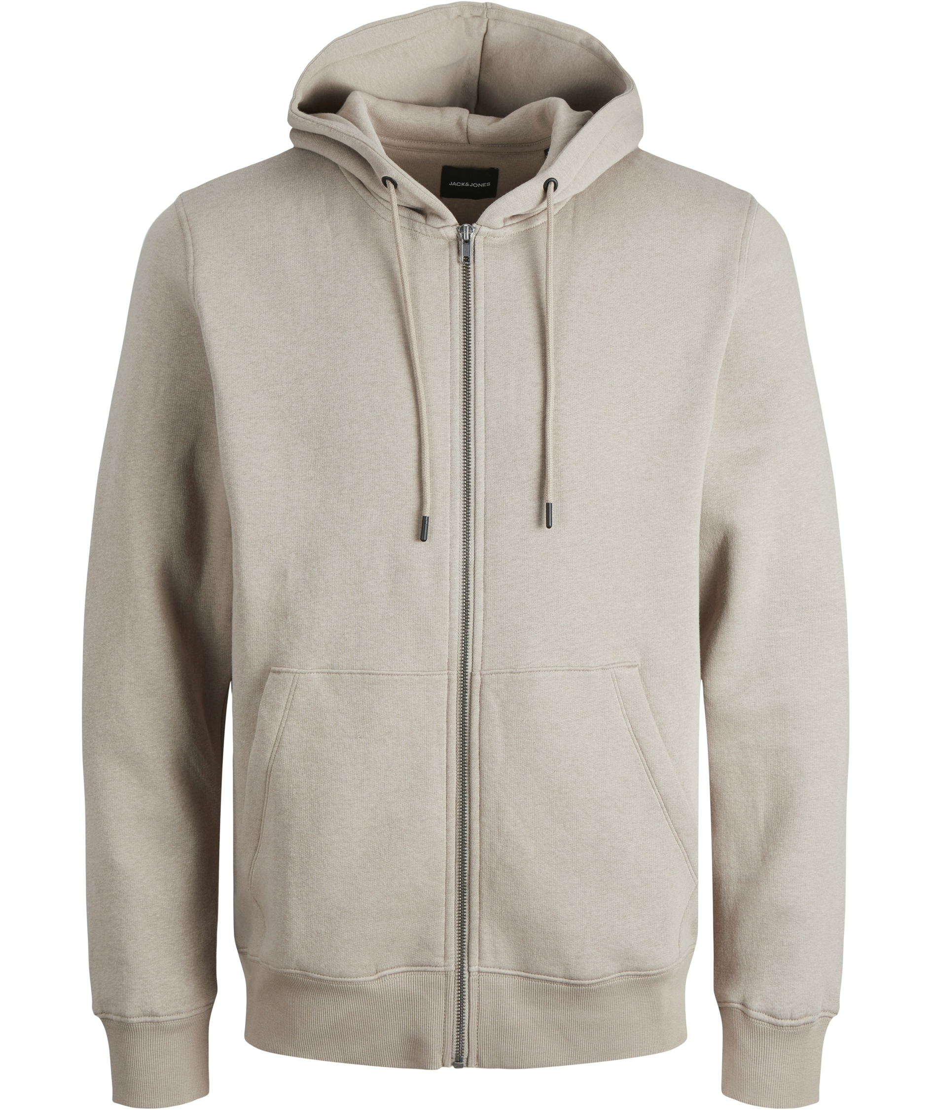 Jack & Jones JJEBRADLEY hoodie med dragkedja, Moonbeam, Moonbeam, swatch