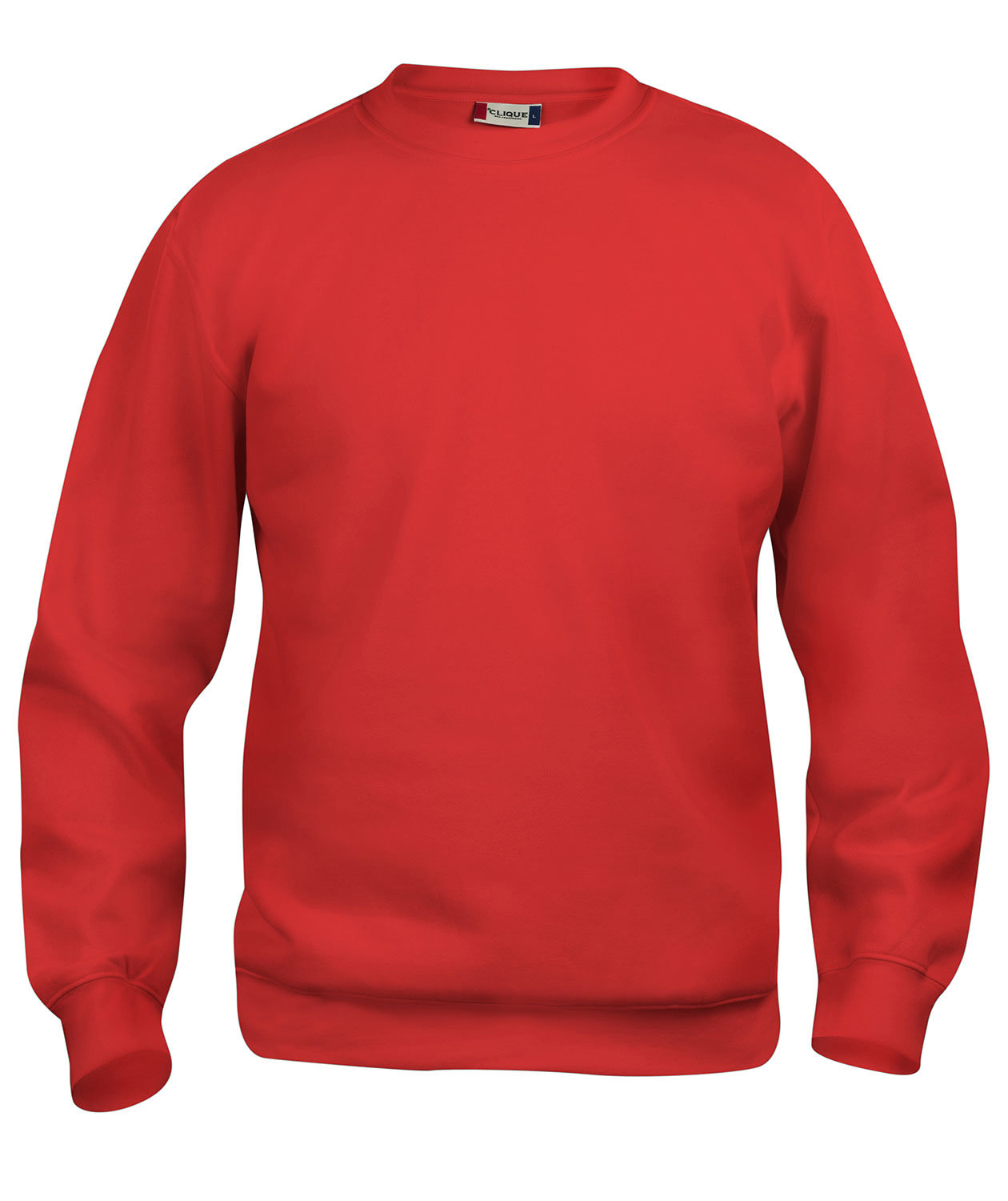 Clique Basic Roundneck sweatshirt, R&ouml;d, R&ouml;d, swatch