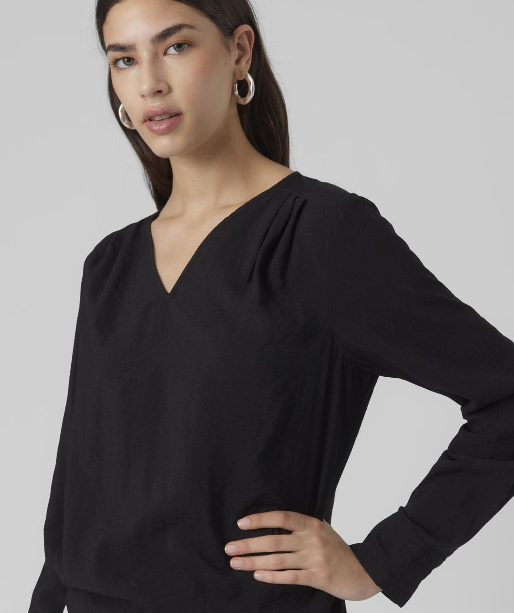 Vero Moda VMLENA blus dam, Black, large image number 3