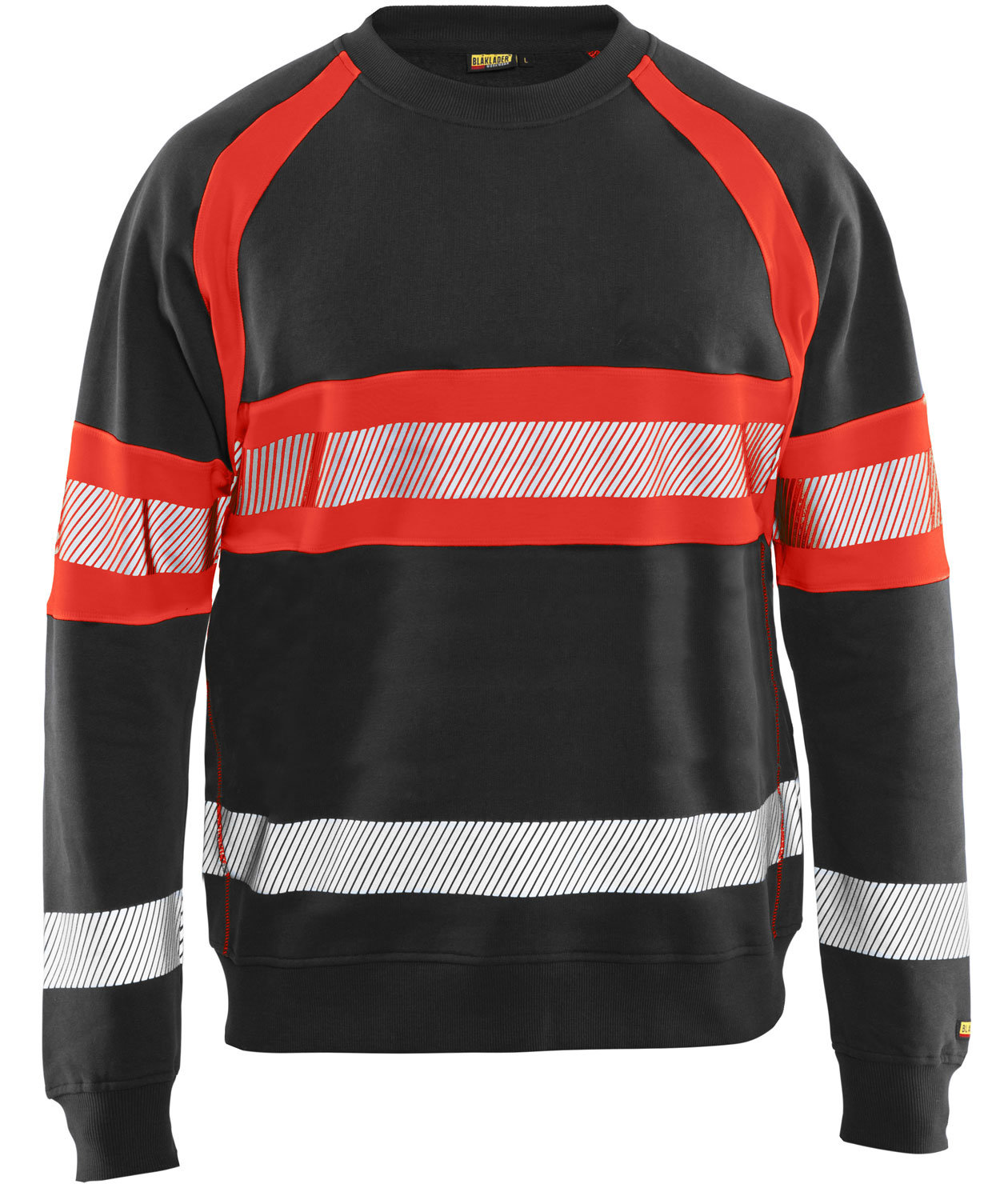 Bl&aring;kl&auml;der sweatshirt, Svart/Hi-Vis R&oslash;d