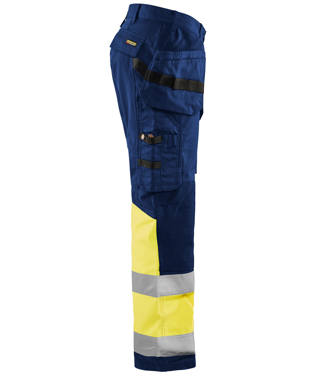 Bl&aring;kl&auml;der craftsman trousers, Marine/Hi-Vis yellow, large image number 3