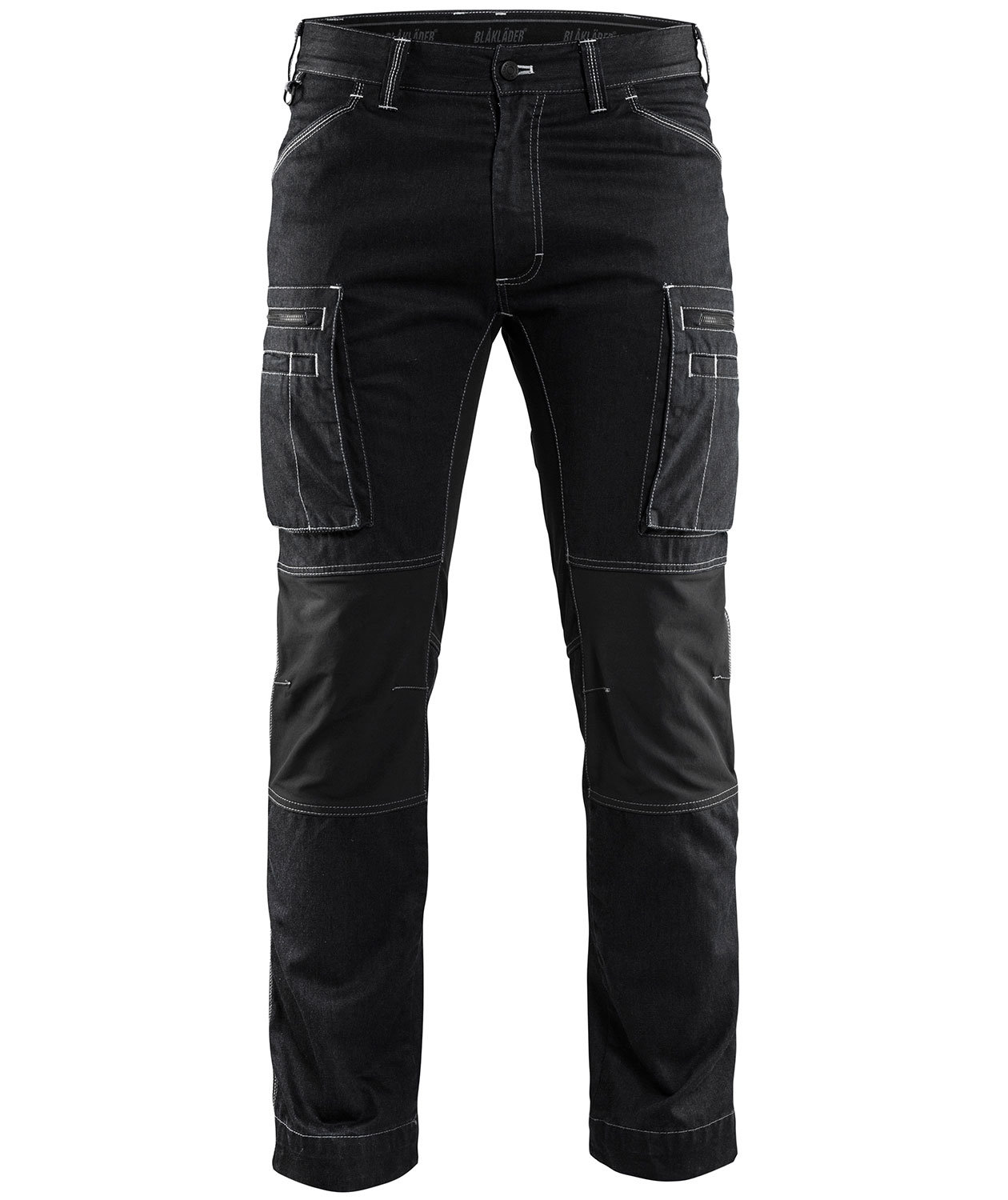 Bl&aring;kl&auml;der denim servicebyxa, Svart, Svart, swatch