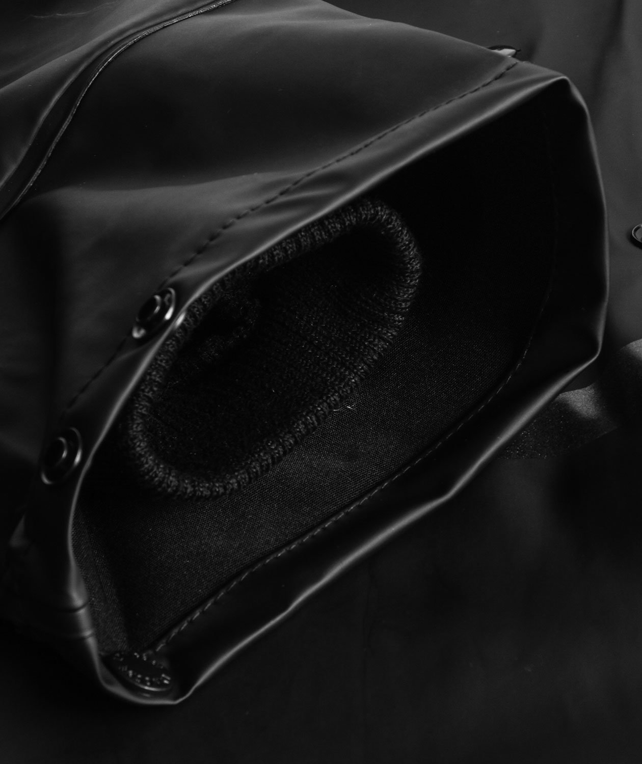 Lyngs&oslash;e PU/PVC regnjakke, Sort, large image number 4