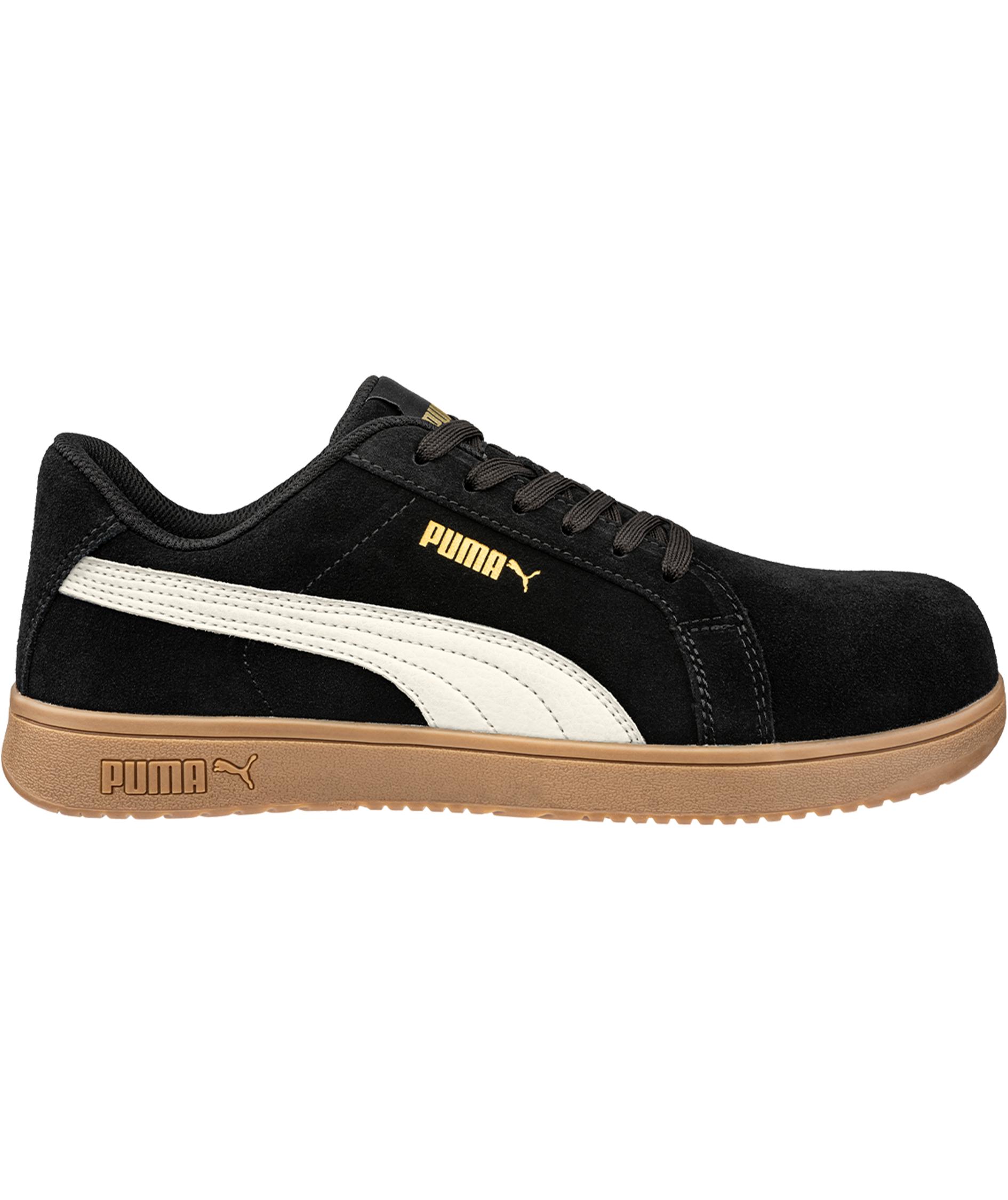 Puma Iconic sikkerhedssko S1PL, Black/Gum