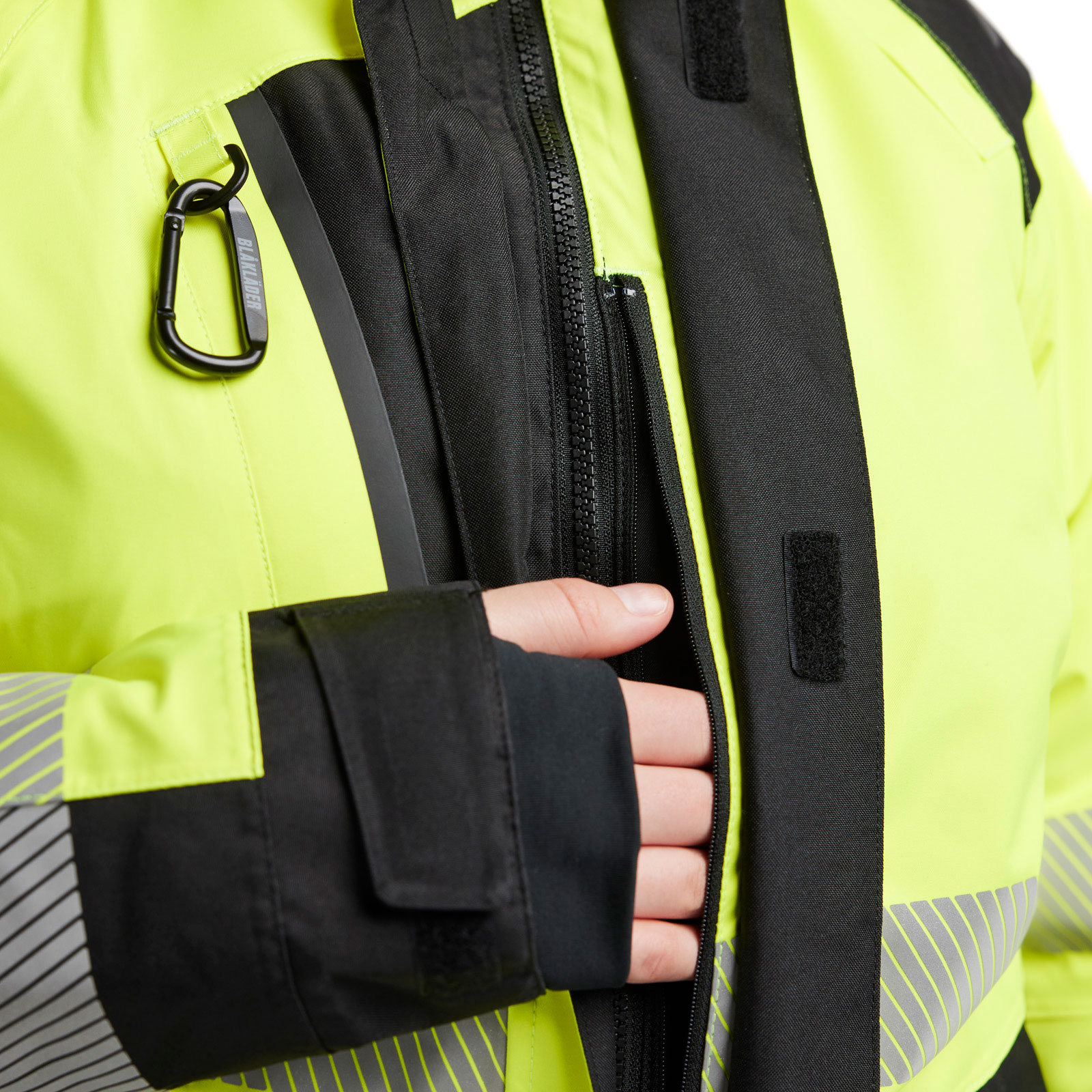 Bl&aring;kl&auml;der women's winter jacket, Hi-vis Yellow/Black, large image number 5