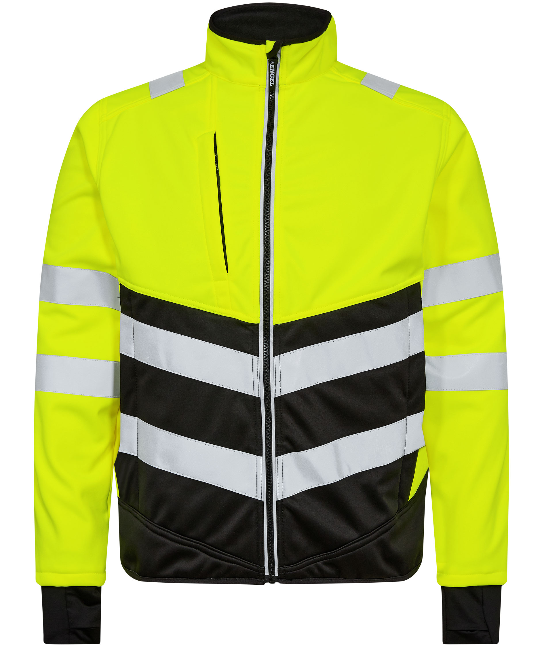 Engel Safety softshelljacka, Varsel Gul/Svart, Varsel Gul/Svart, swatch