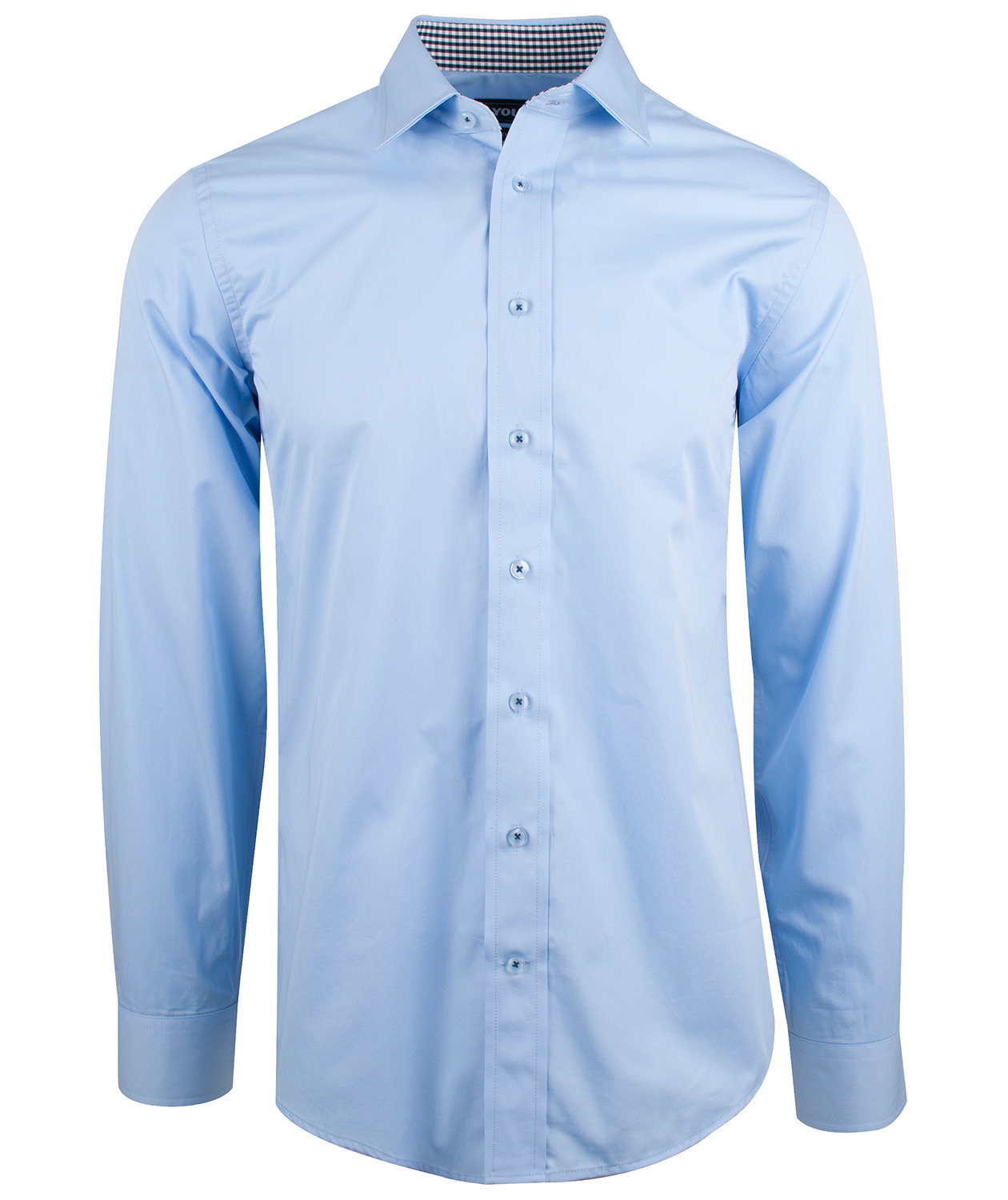 YOU Teramo figursyet business skjorte, Lys Bl&aring;