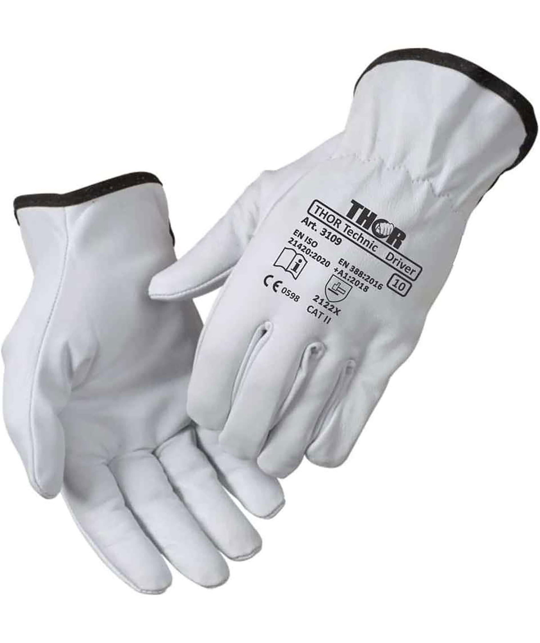 Thor 3109  mounting gloves, White, White, large image number 0