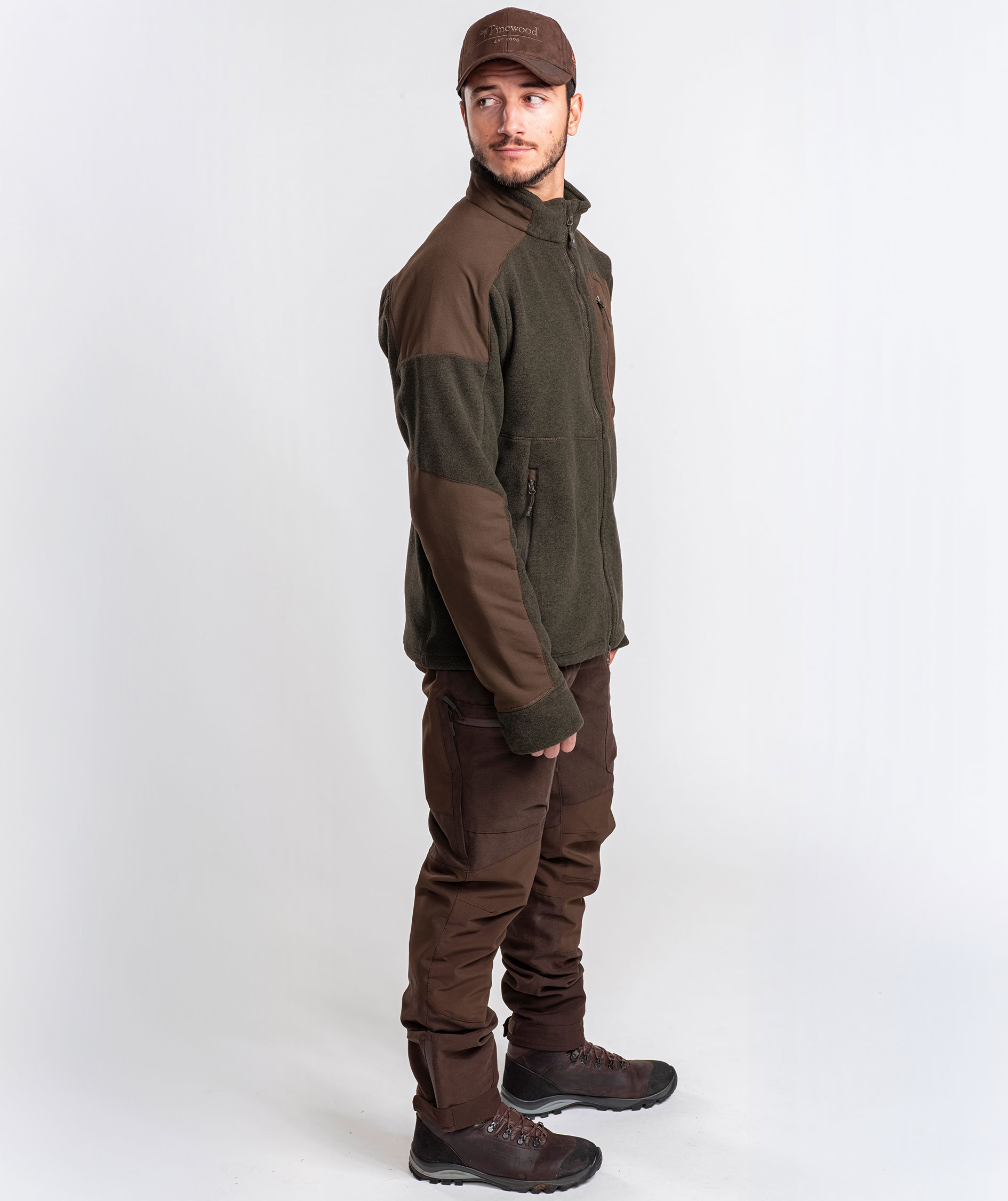 Pinewood&nbsp;Sm&aring;land Forest fleecejakke, Jagtgr&oslash;n, large image number 6