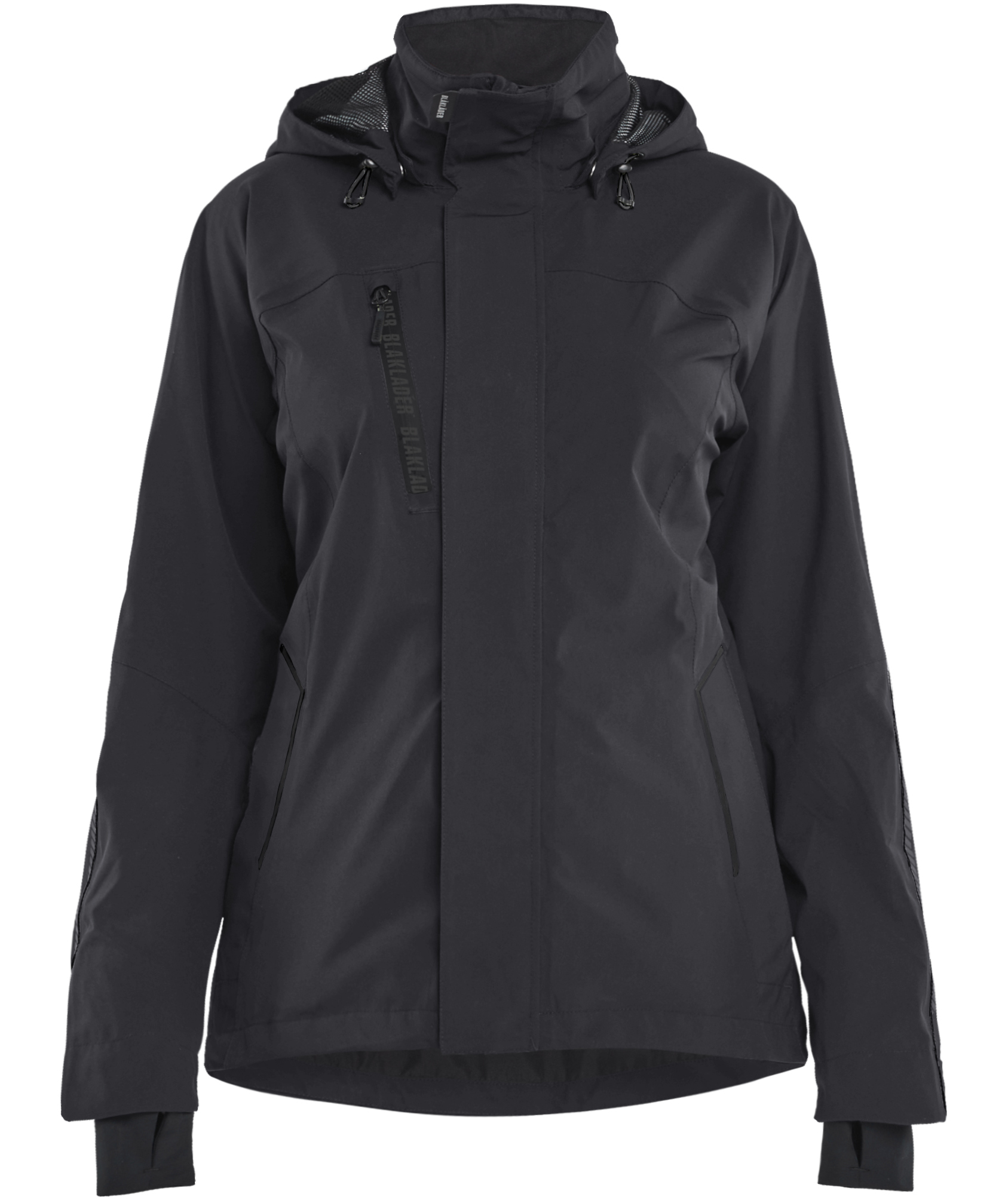 Bl&aring;kl&auml;der dame skaljakke full stretch, Sort/Sort, Sort/Sort, swatch