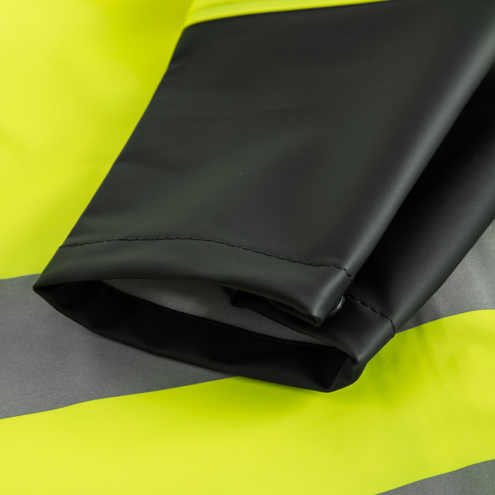 Lyngs&oslash;e Multinorm PU regnjacka, Varsel gul/marinbl&aring;, large image number 3