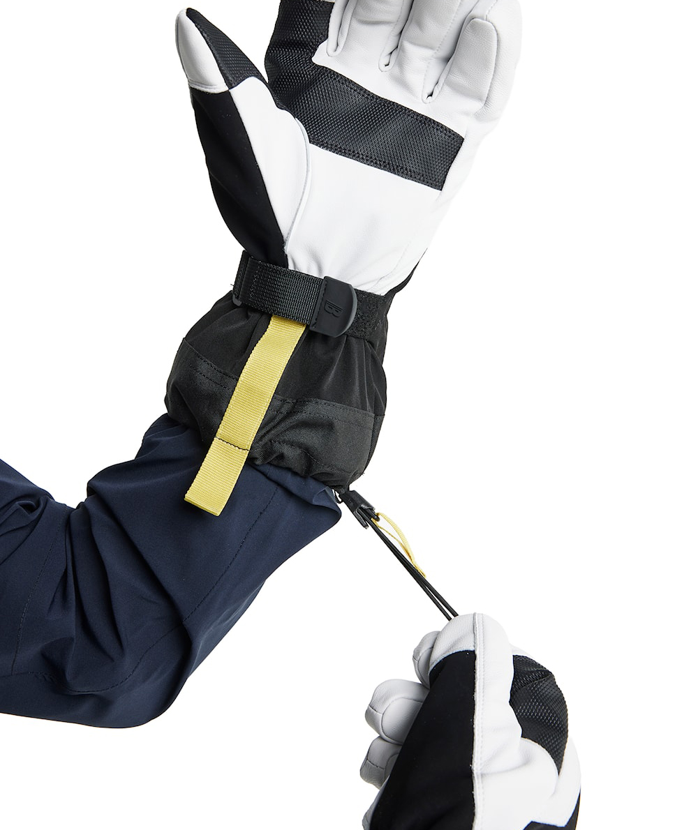 Bl&aring;kl&auml;der Supreme Warm l&aelig;rhansker, Svart/Hvit