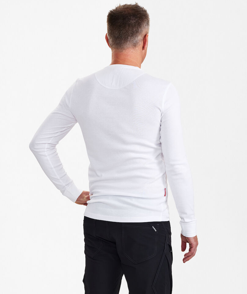 Engel Extend long-sleeved Grandad  T-shirt, White, large image number 3