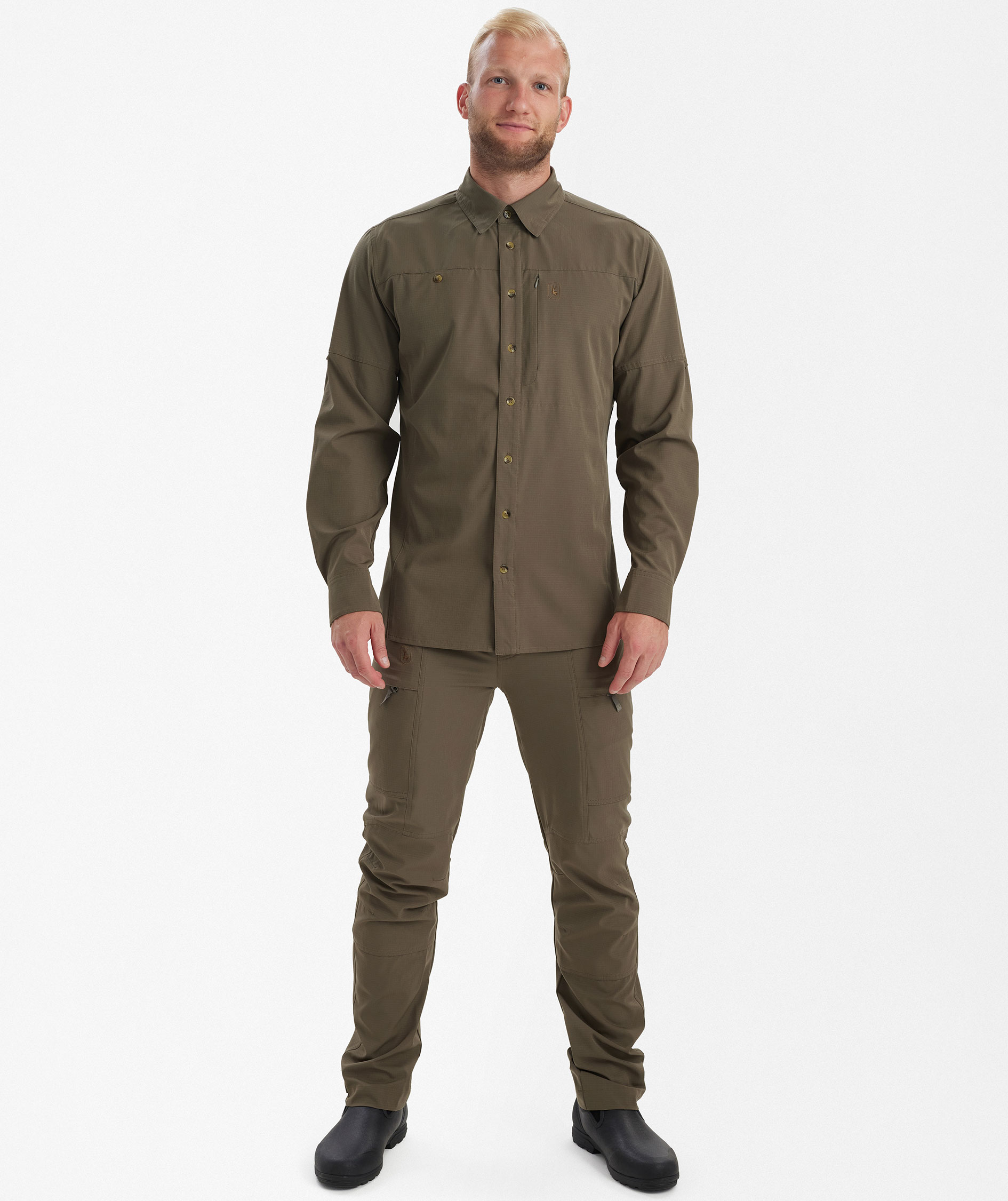 Deerhunter Canopy shirt, Stone Grey