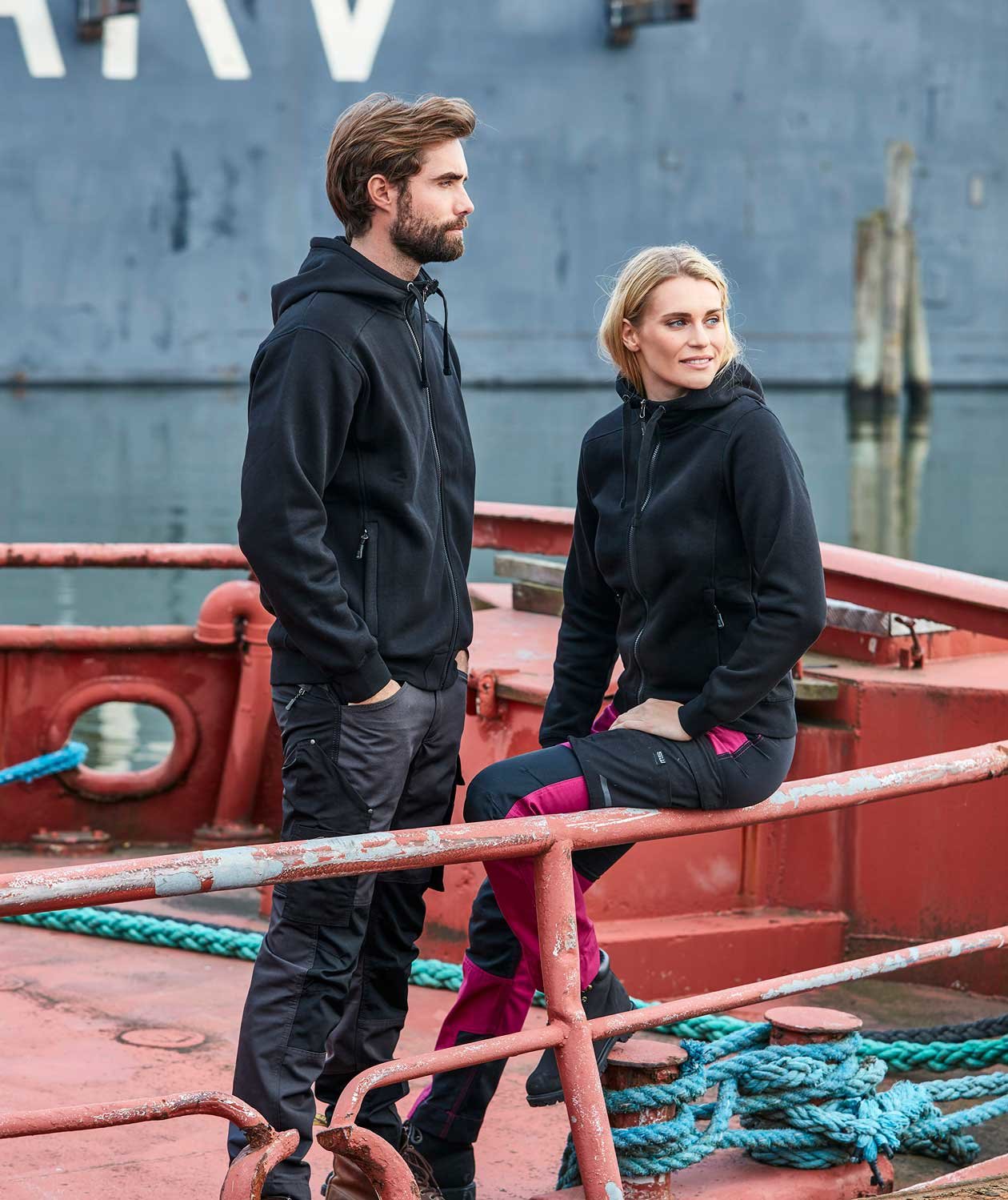 South West Ava dame hoodie, Svart