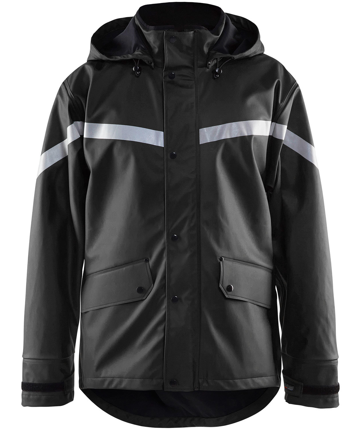 Bl&aring;kl&auml;der regnjacka, Svart