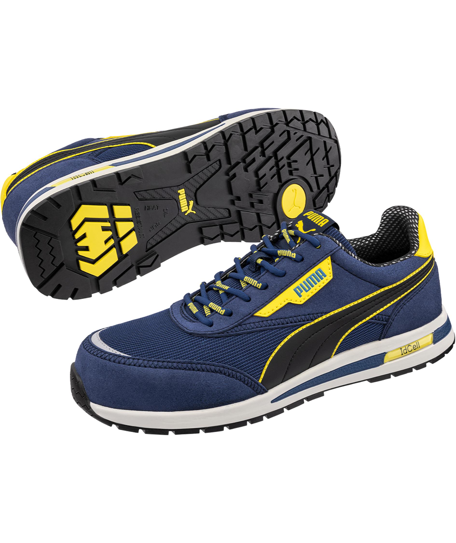 Puma Rider skyddsskor SB ESD, Blue/yellow, large image number 2
