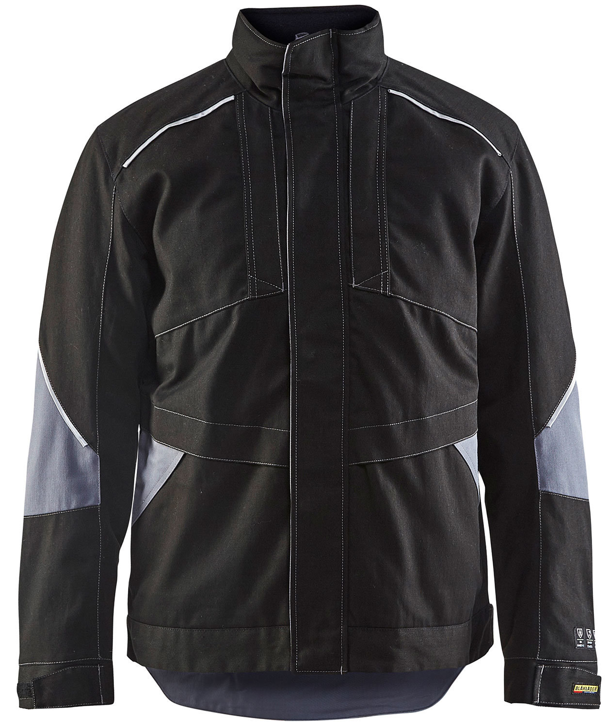 Bl&aring;kl&auml;der Anti-Flame vinterjakke, Svart/Gr&aring;