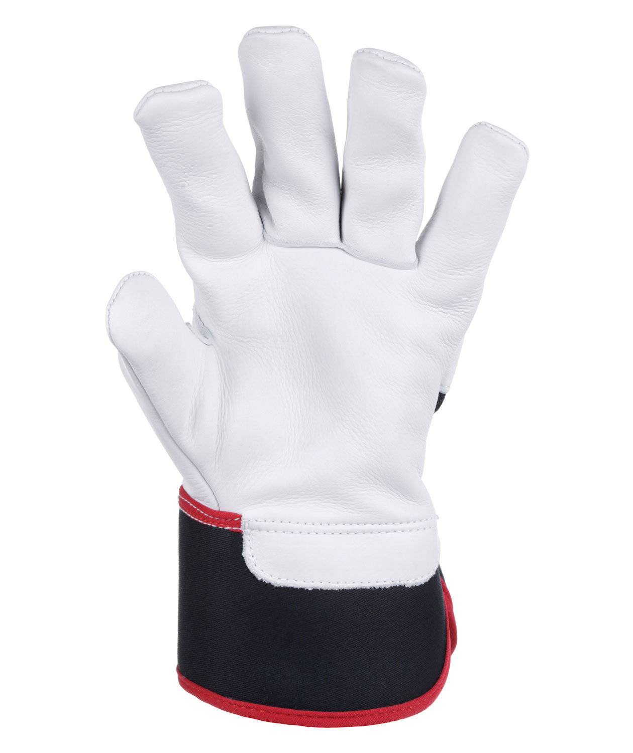 Kramp 6.003 lined work gloves made of oxhide, Black/White, large image number 1