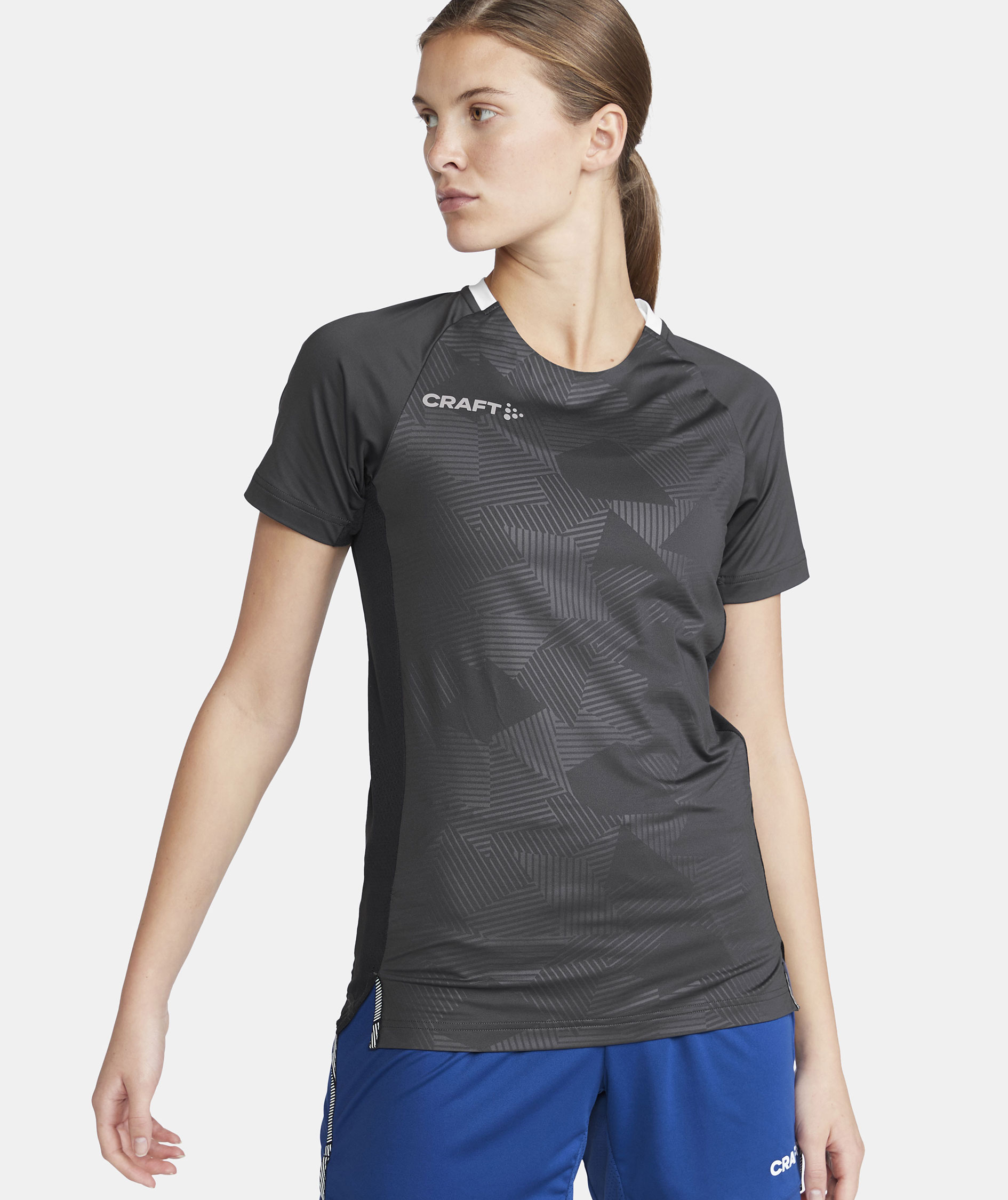 Craft Premier Solid Jersey dame T-shirt, Asphalt, large image number 5