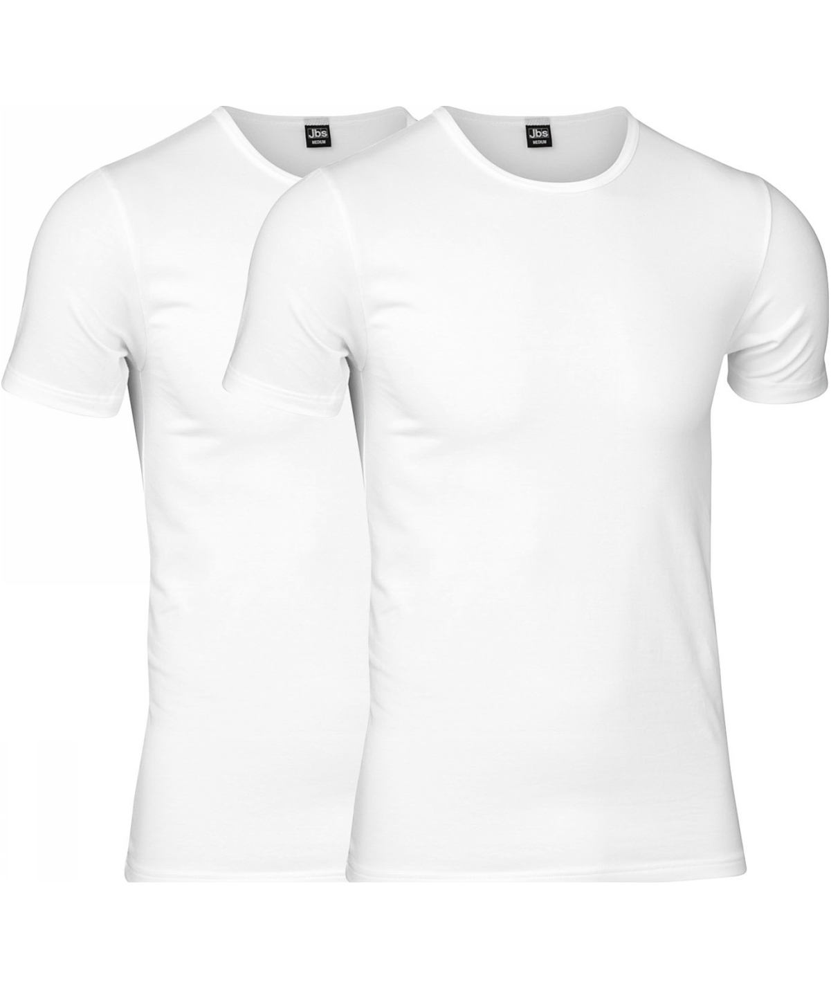 JBS 2-pakk kortermet undertr&oslash;ye, Hvit