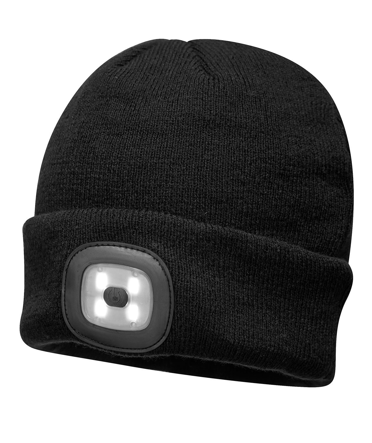 Portwest strikket lue med lys, Svart, Svart, swatch