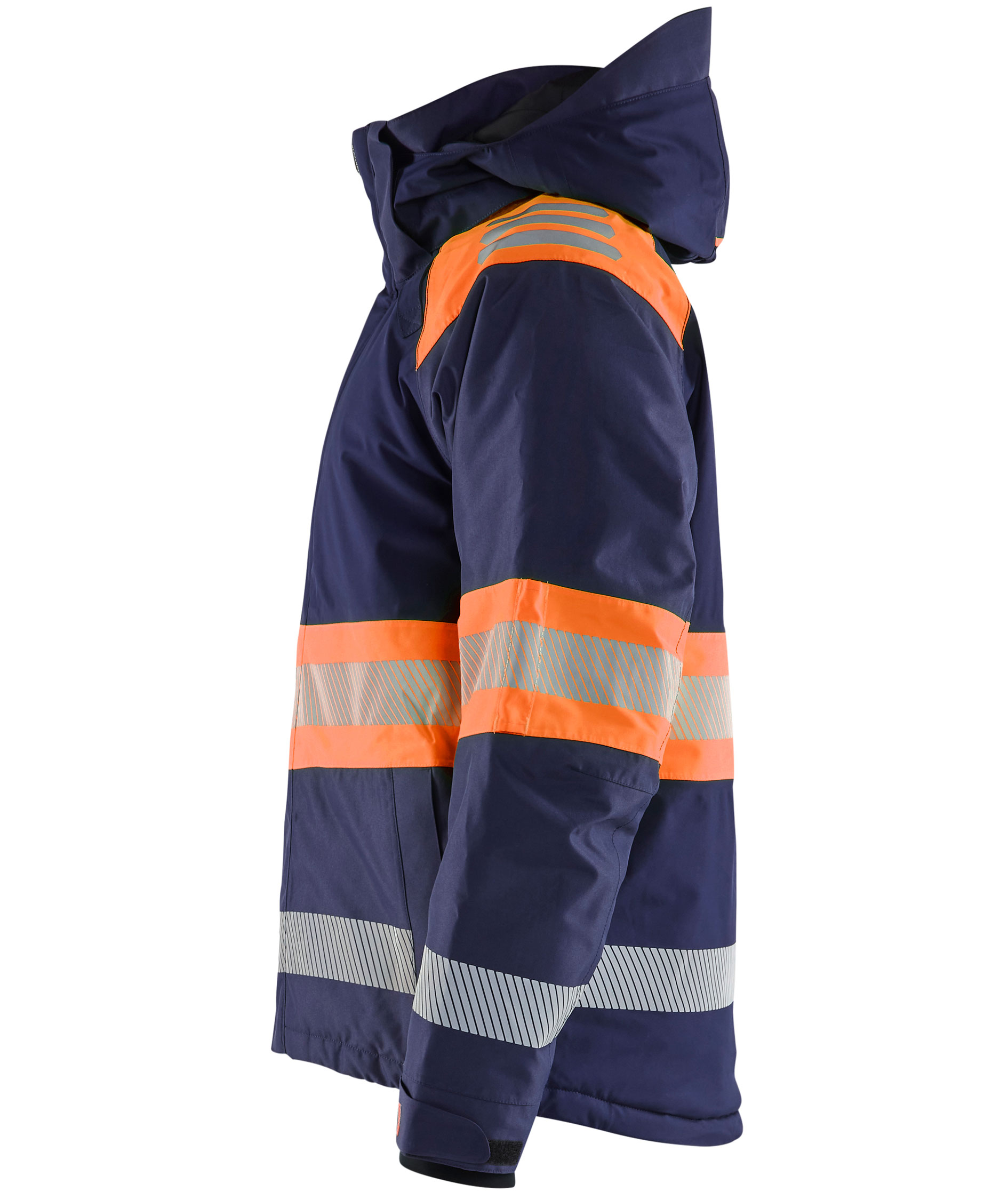 Bl&aring;kl&auml;der winter jacket, Marine/Hi-Vis Orange, large image number 3