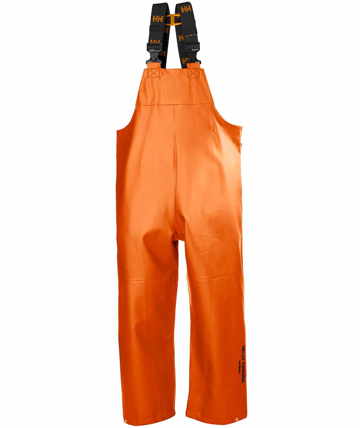 Helly Hansen Gale rain bib and brace, Dark orange/sort