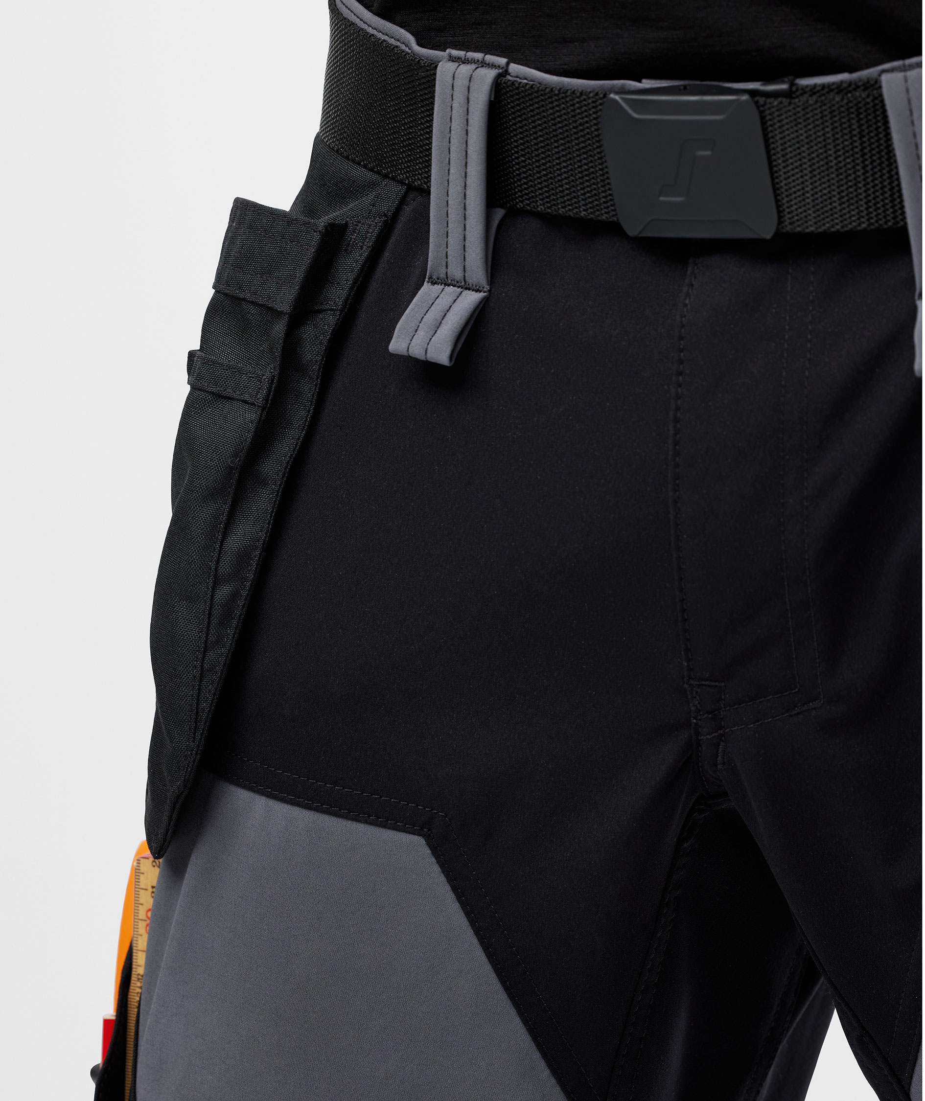 Snickers AllroundWork h&aring;ndverksbukse 6275 full stretch, Steel Grey/Black, large image number 6