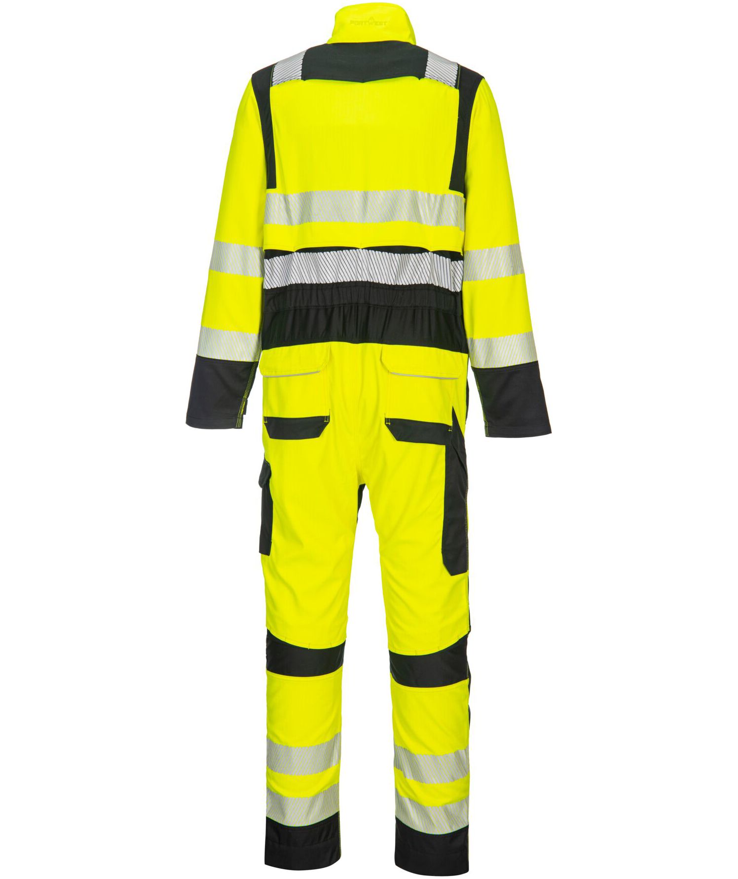 Portwest PW3 Modaflame coveralls, Hi-vis Yellow/Black, large image number 1