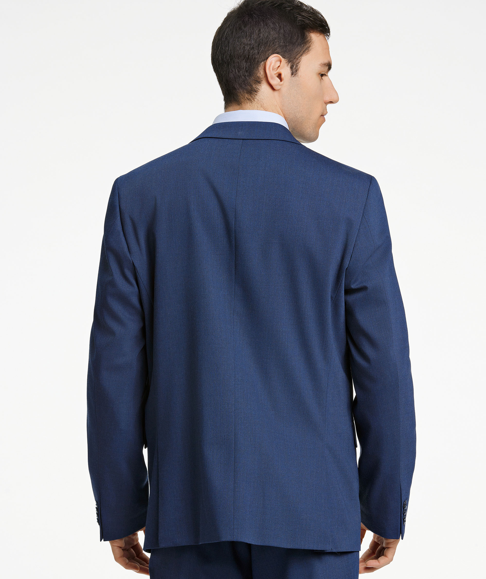 Lindbergh Modern fit habitjakke med uld, Mid Navy Mel, large image number 6