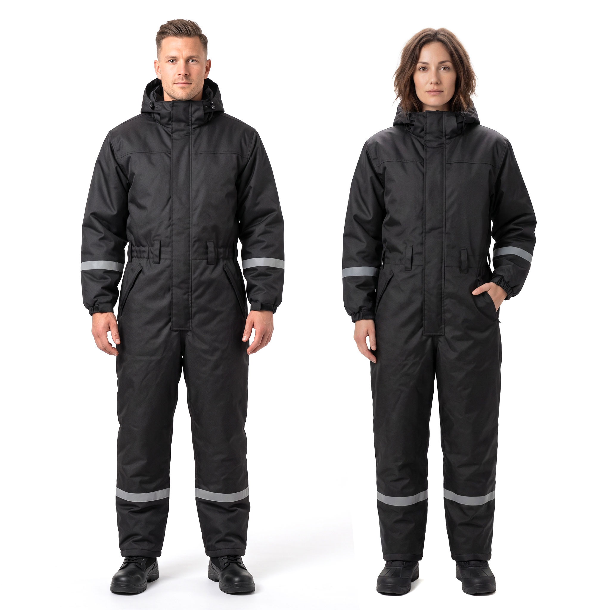 Westborn Basic thermal coveralls, Black, large image number 2