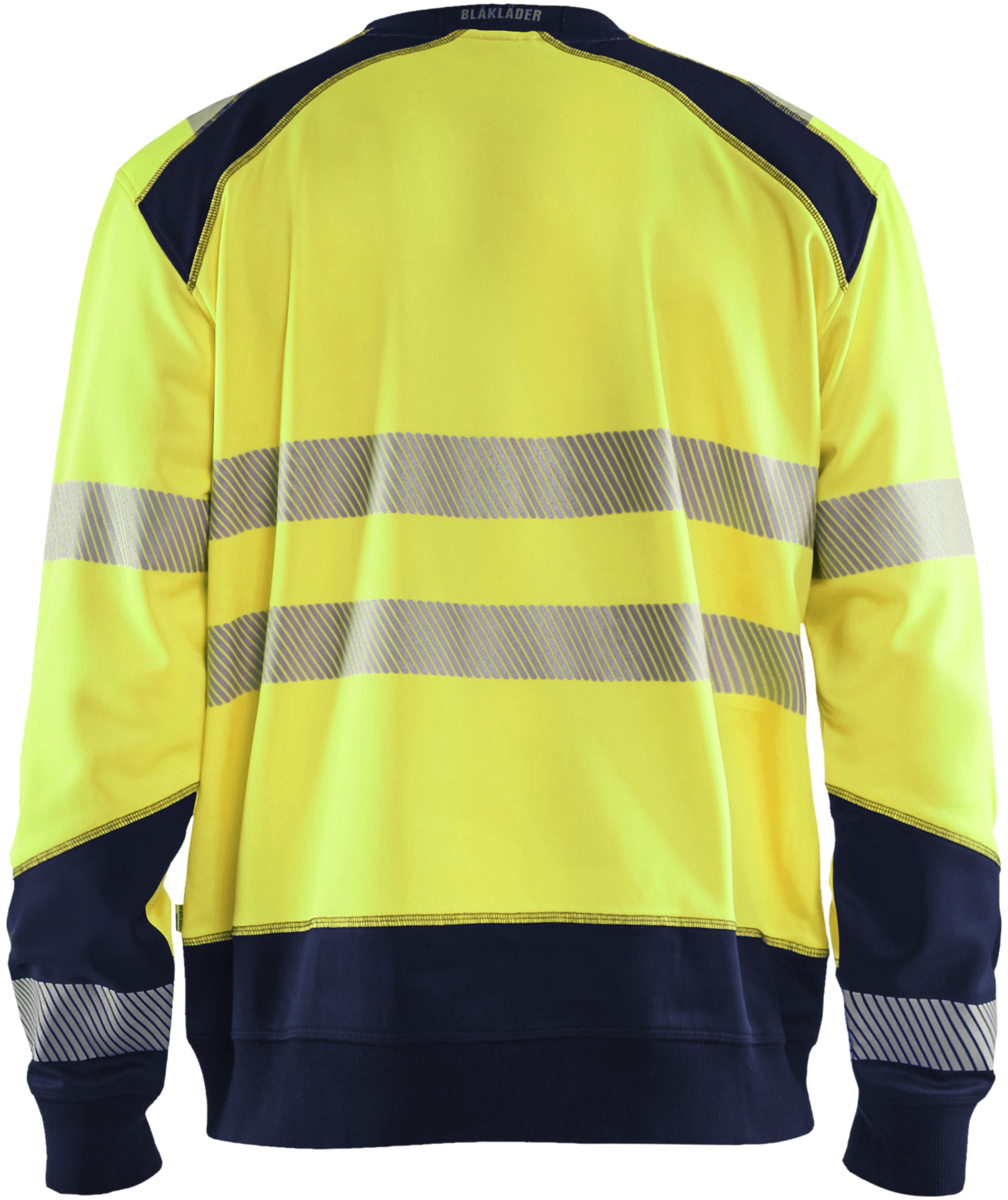 Bl&aring;kl&auml;der sweatshirt, Hi-Vis gul/marine