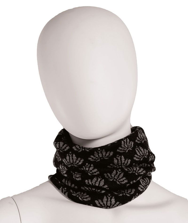 Tranemo FR Halsw&auml;rmer mit Merinowolle, Schwarz/Grau